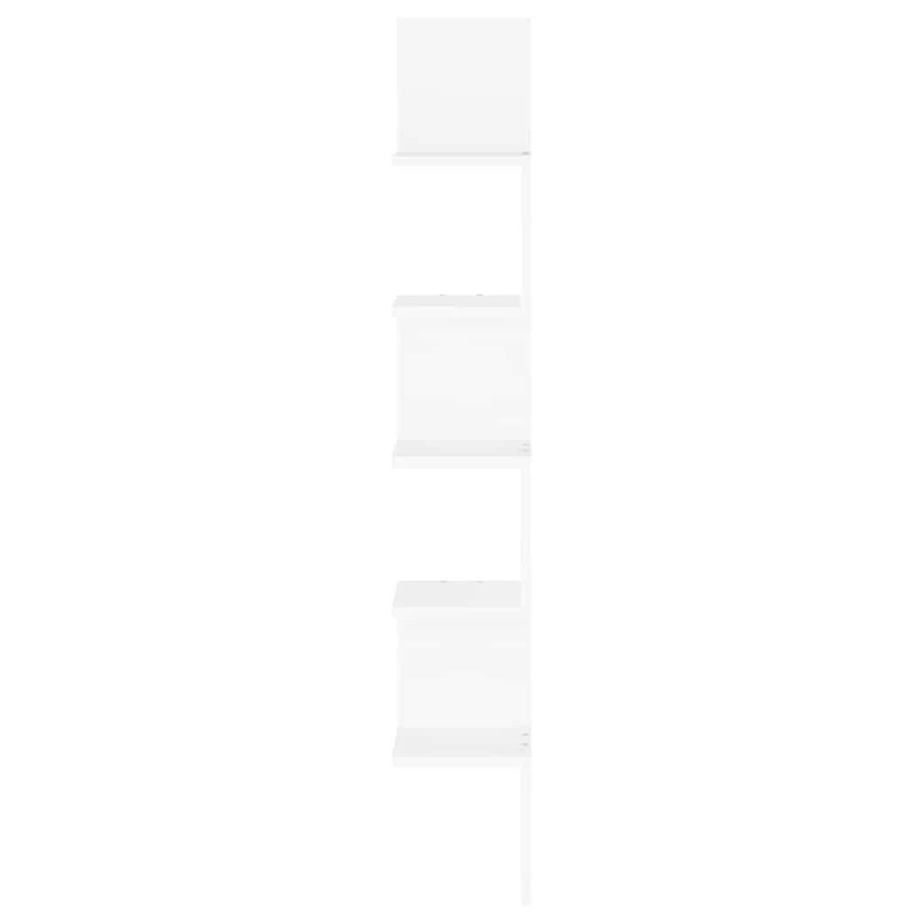 6 vidaXL Wall shelf Corner Fitting - White, 6 of 9