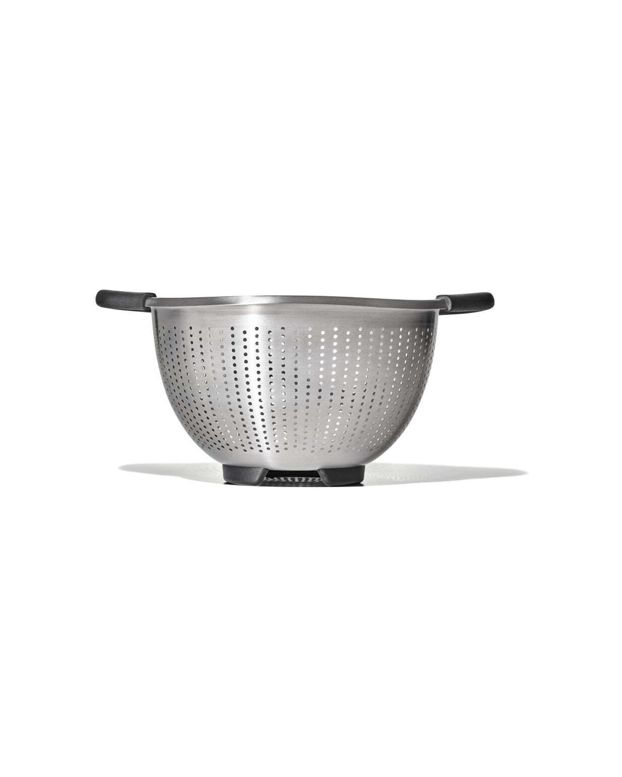 1 Oxo Good Grips Stainless Steel Colander Vacuum Insulated Leakproof Portable - Silver, 1 of 8