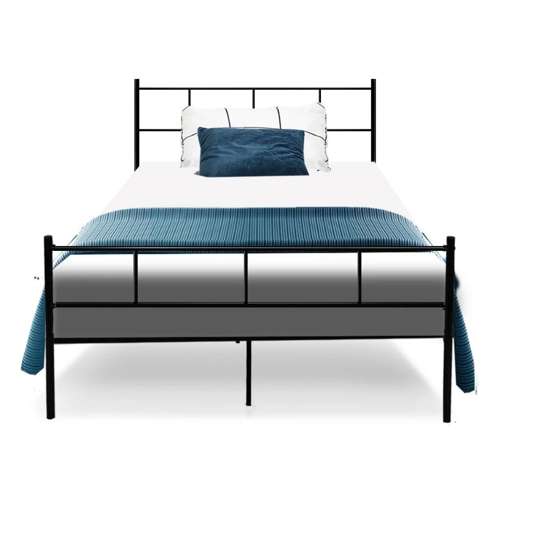 3 Artiss Bed Frame King Single Metal Bed Frames SOL - Black, 3 of 8