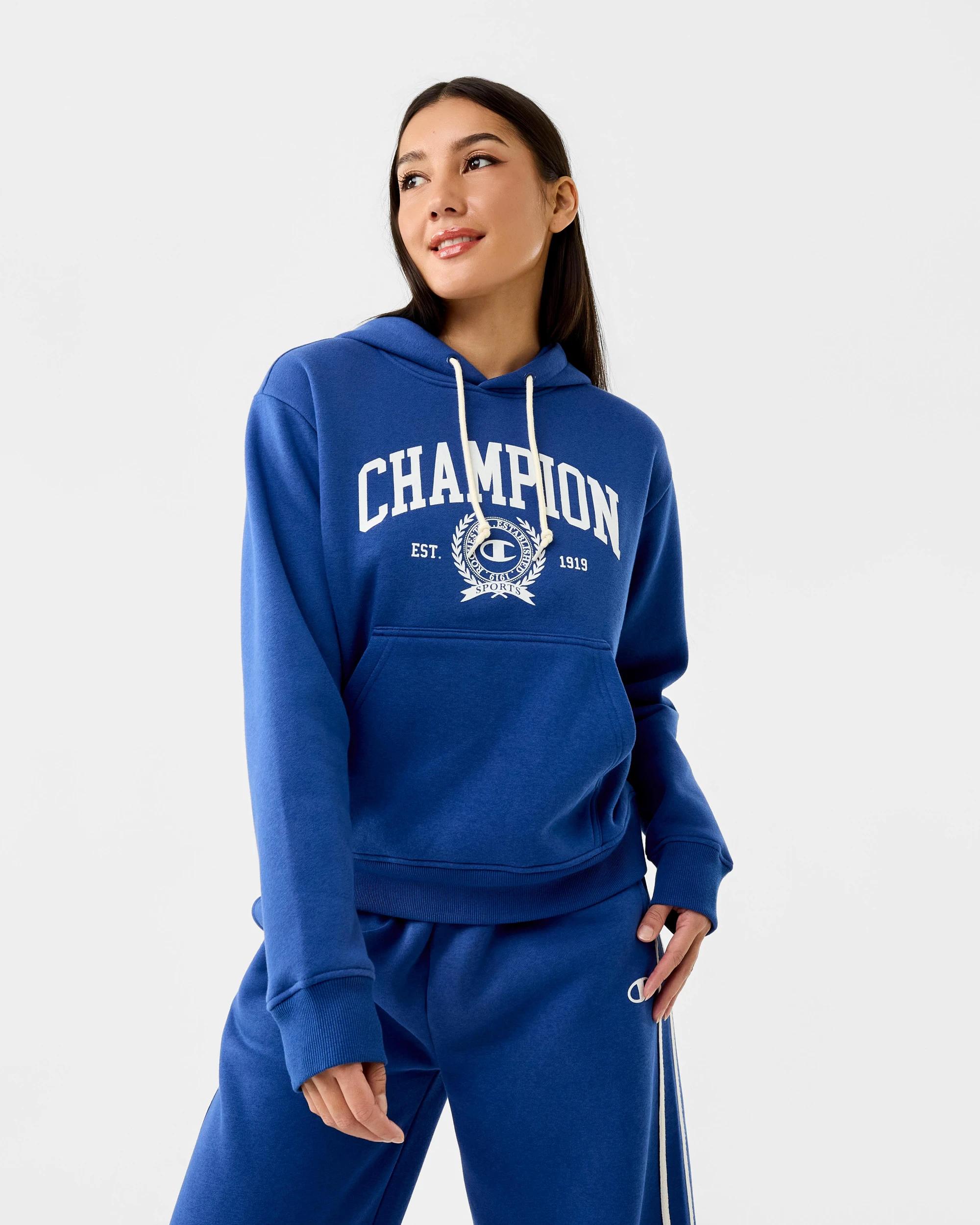 1 Champion Varsity Womens Hoodie Cobalt Blu, 1 of 9
