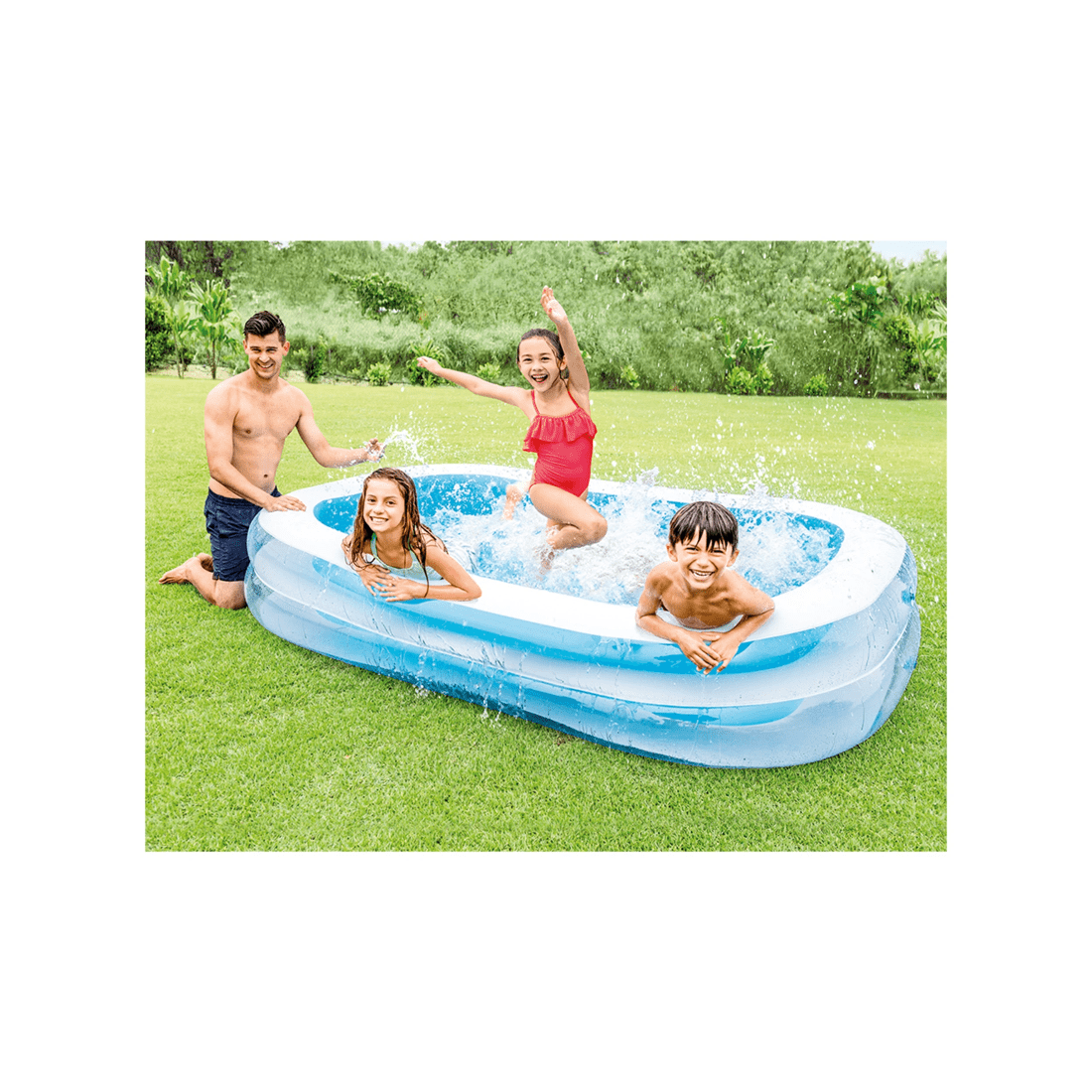 2 INTEX Swim Center Family Pool Inflatable Pool Vinyl Pool 2.62m X 1.75m - Multi, 2 of 2