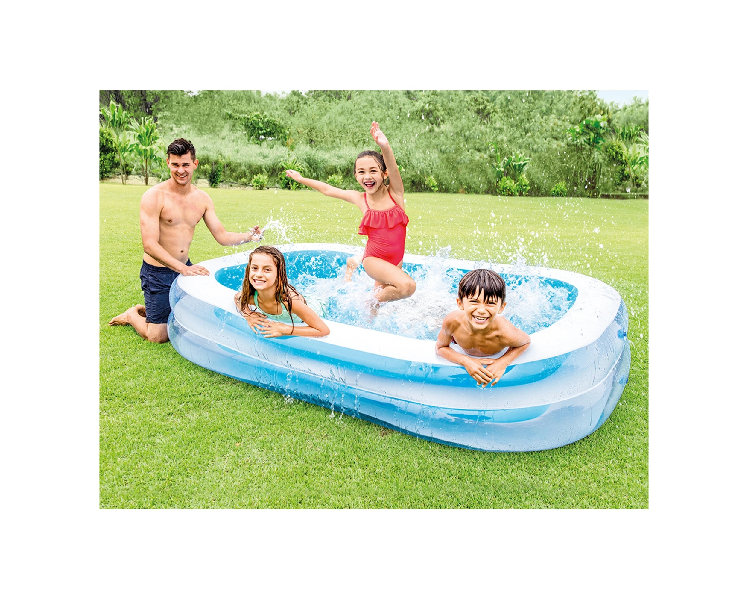 2 INTEX Swim Center Family Pool Inflatable Pool Vinyl Pool 2.62m X 1.75m - Multi, 2 of 2