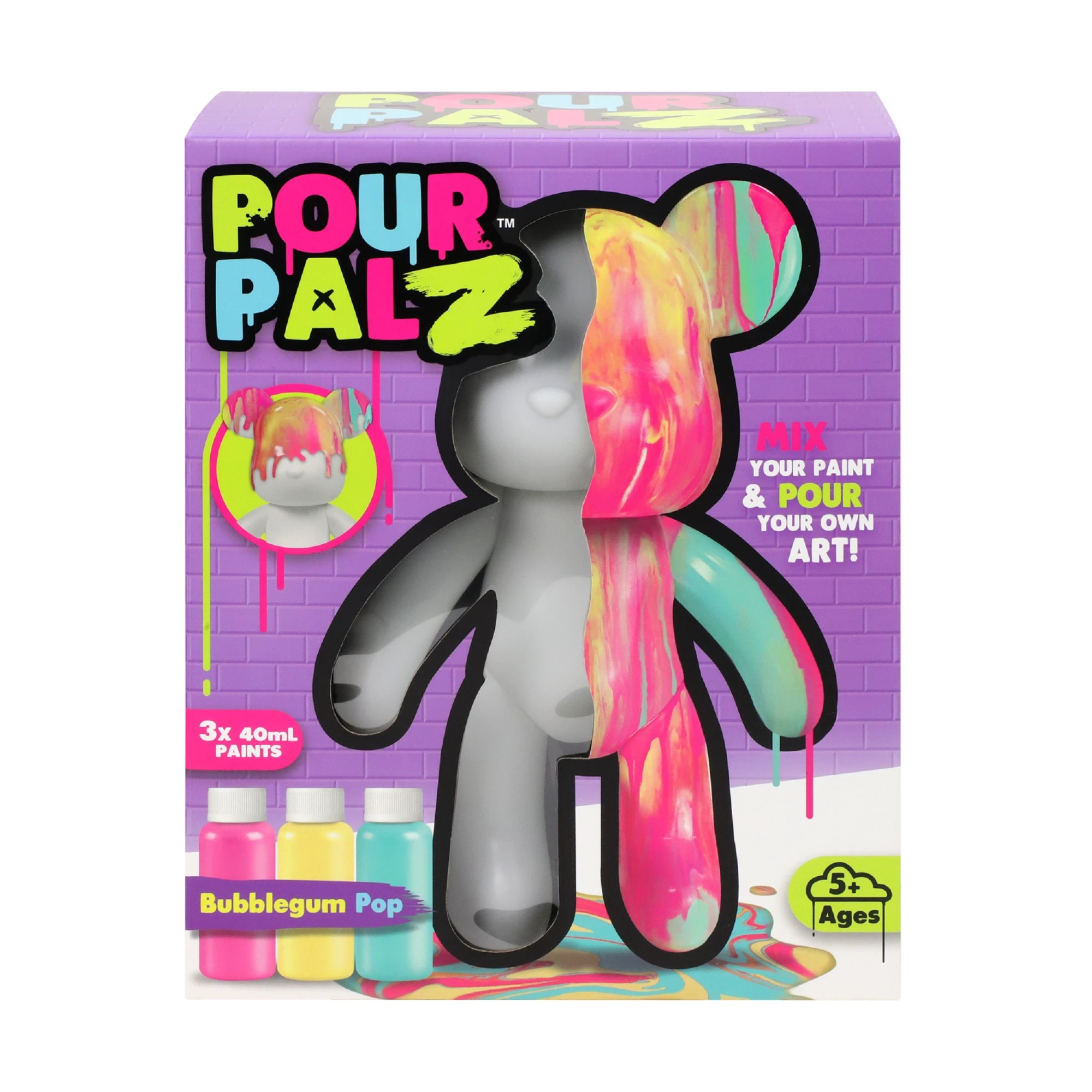 4 Pour PalZ Large Paint Bear - Assorted - Multi, 4 of 10