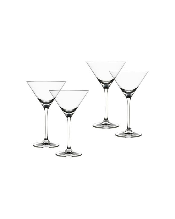 4pc Ecology Classic 210ml Martini Glasses Cocktail/margarita Drinkware Set Clear - Clear