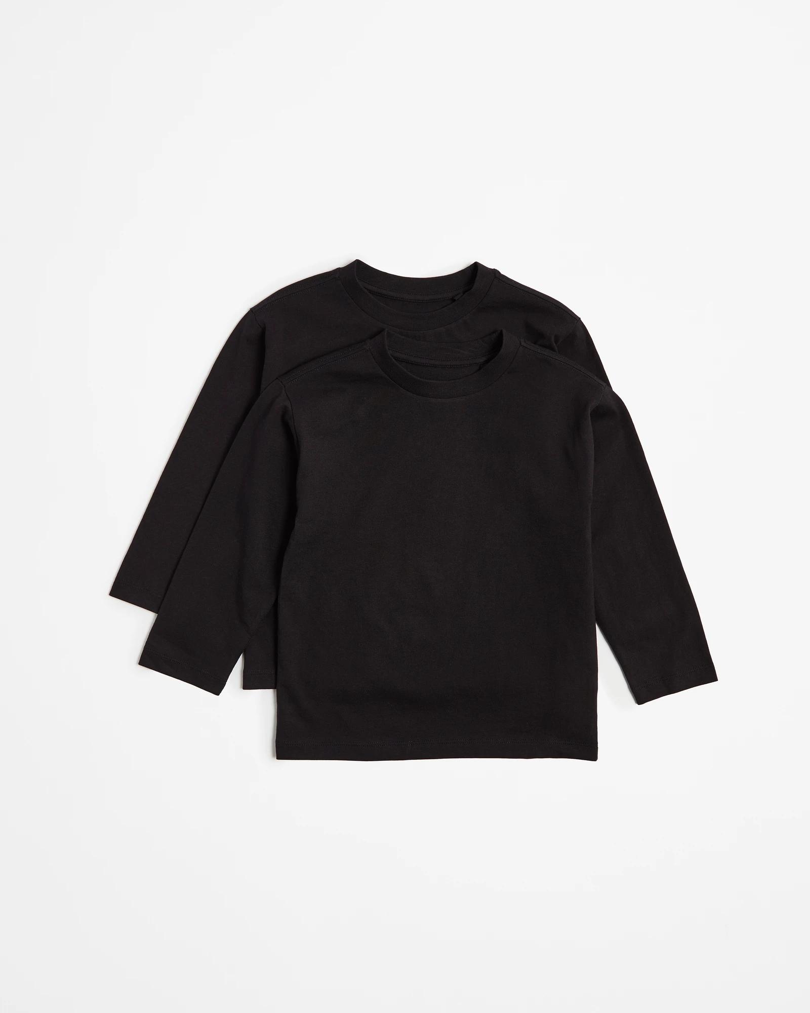 4 Target Australian Cotton Long Sleeve Heavyweight Top 2 Pack BLACK, 4 of 5