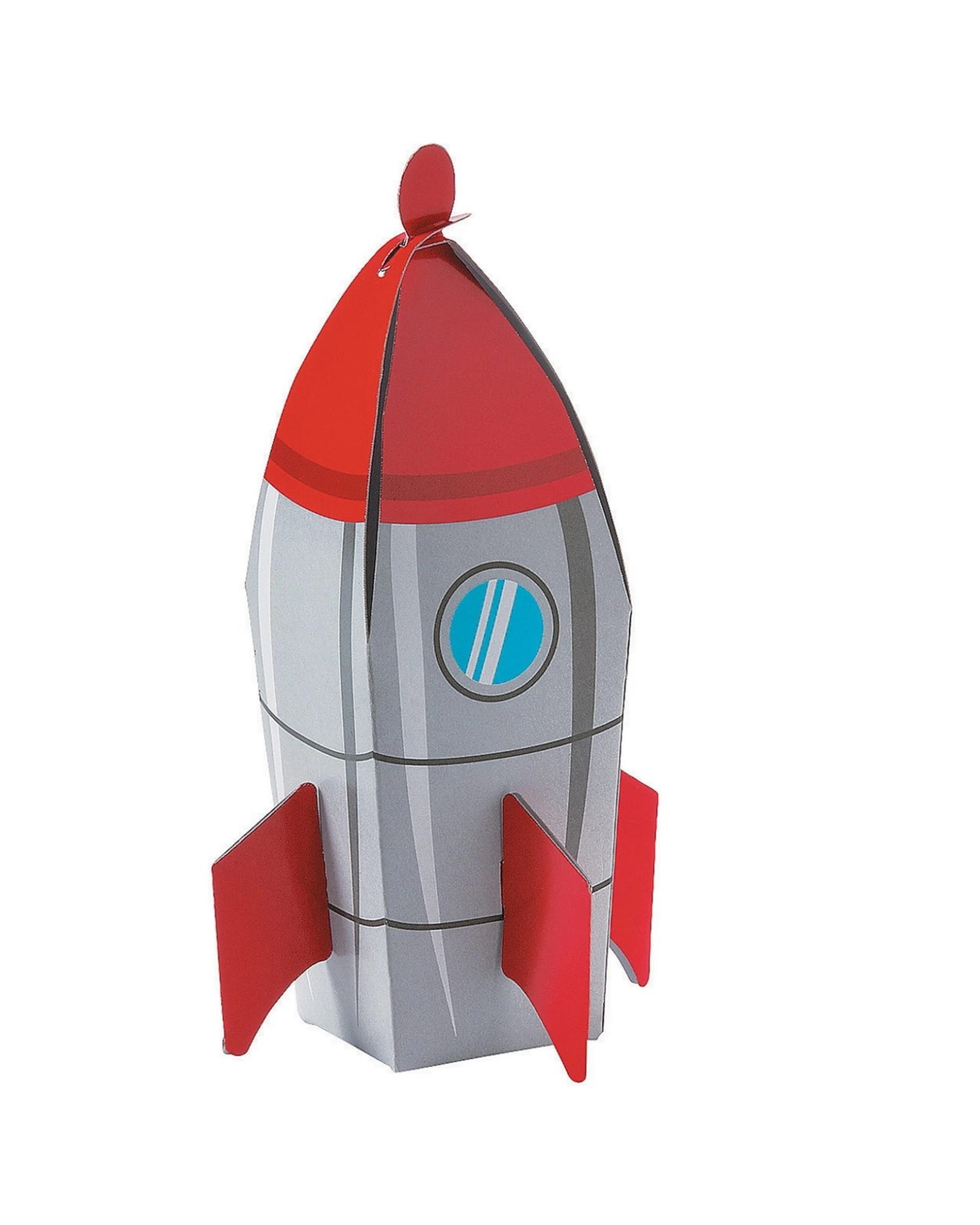 1 Partyrama Space Party Rocket Treat/Lolly Boxes Pack of 6, 1 of 1