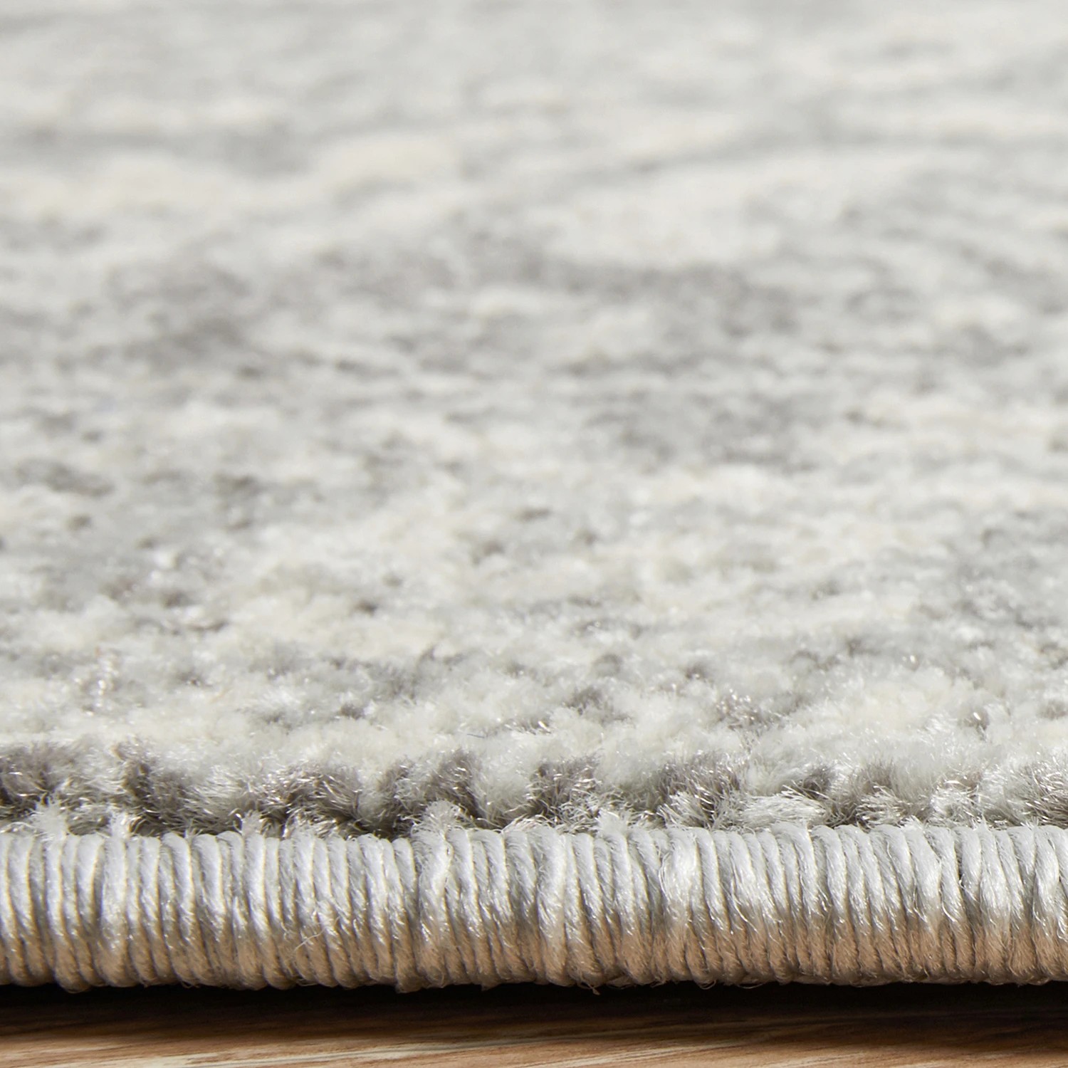 7 Common Ground Rugs Phantom 358 200x200cm - Medium Round Power Loomed Pet Friendly Rug - Silver, 7 of 9