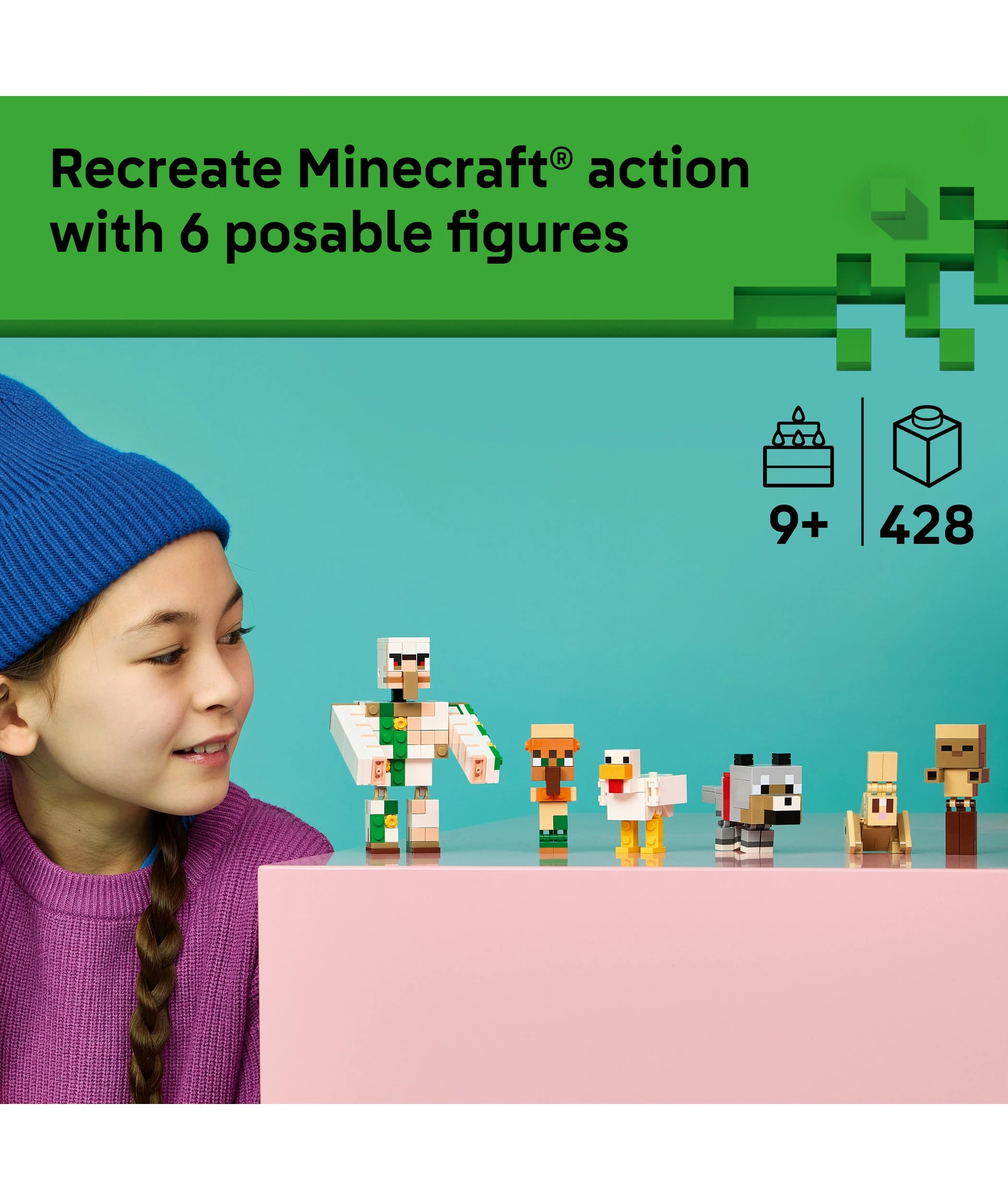 3 LEGO Minecraft Chicken Jockey Desert Attack 21592, 3 of 10