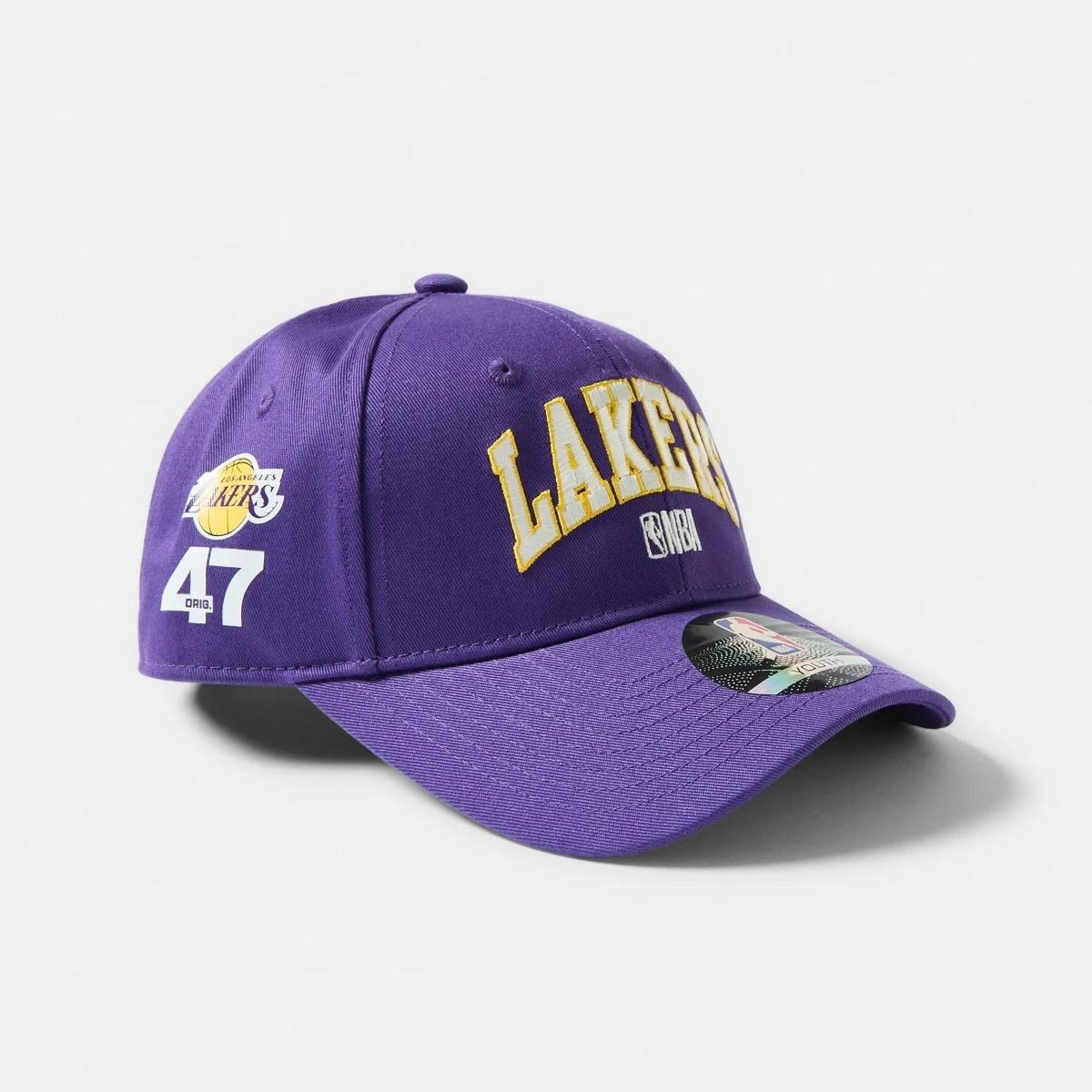 1 Official NBA Cap PURPLE LAKERS CAP, 1 of 3