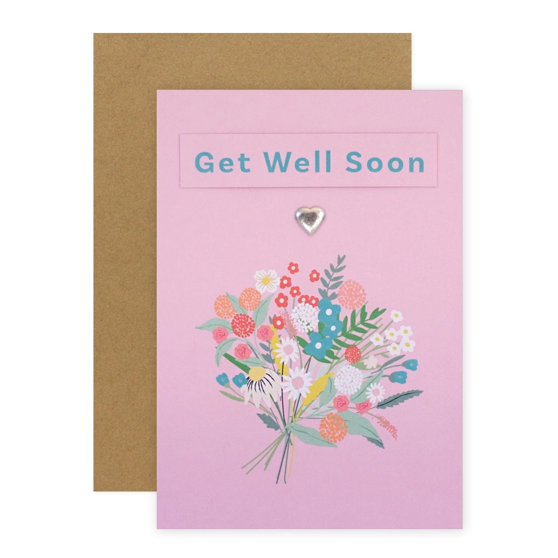 1 Connections from Hallmark Get Well Soon Card - Colourful Bouquet, 1 of 3