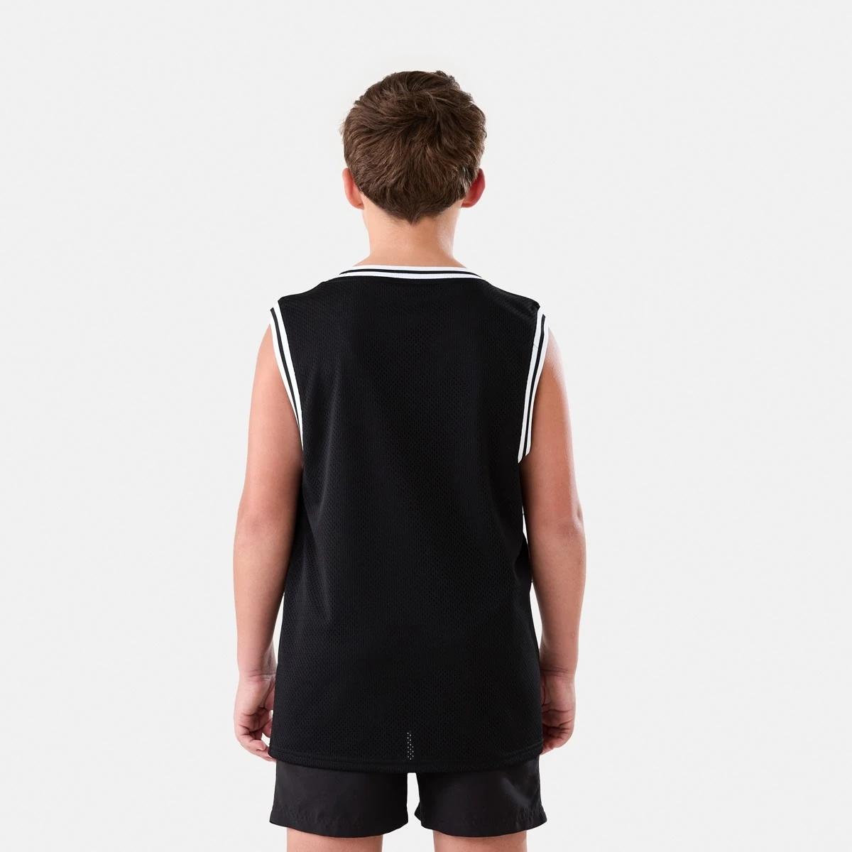 3 Active Kids Sleeveless Mesh Tank BLACK, 3 of 7