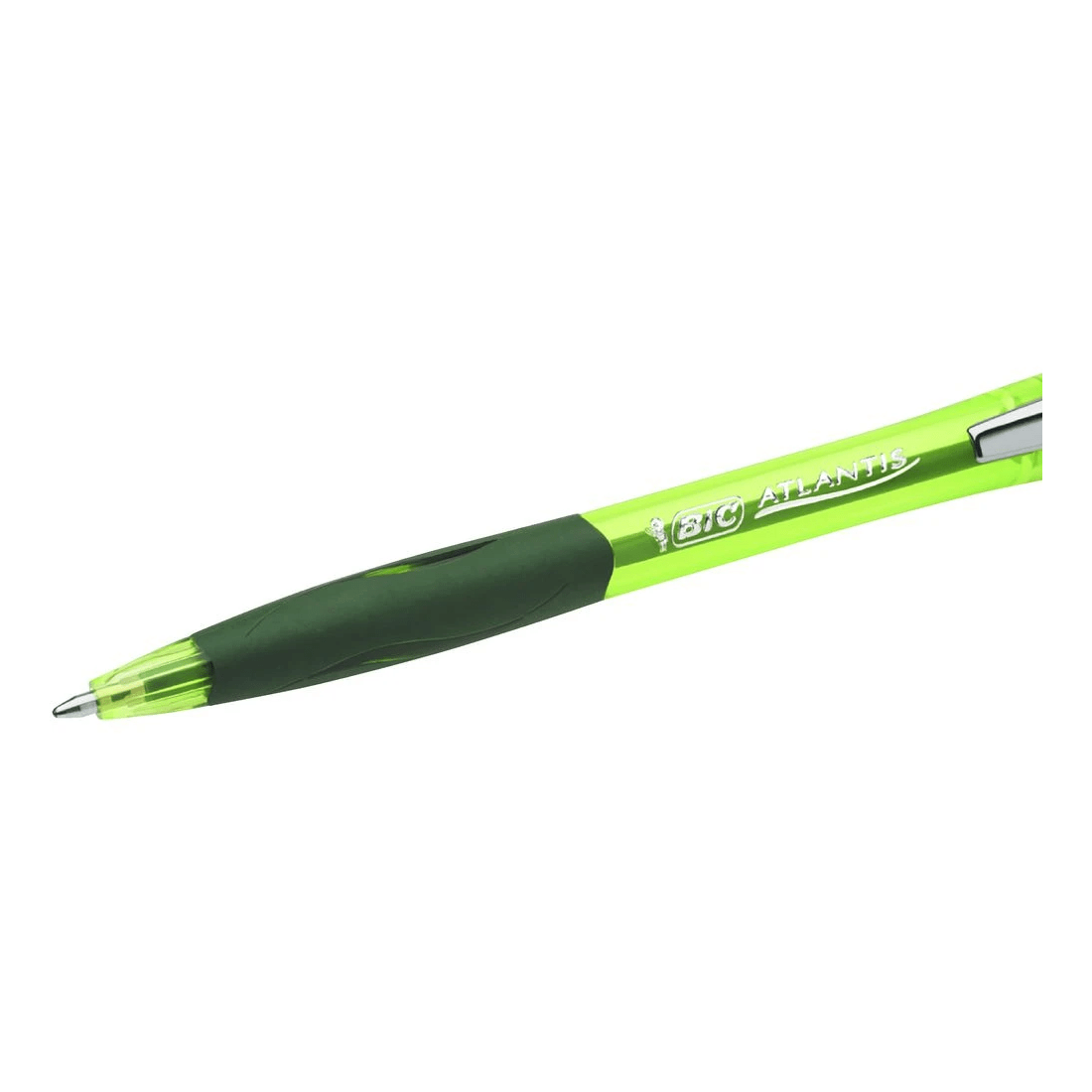 4 BIC Atlantis Retractable Ballpoint Pens Assorted 4 Pack, 4 of 4