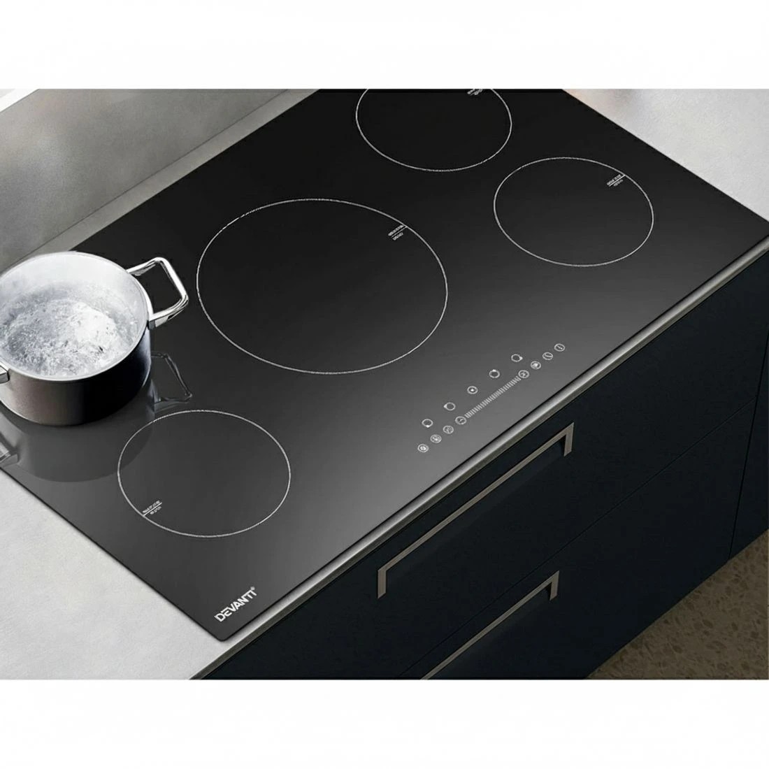 6 Devanti Induction Cooktop 90cm Electric Cooker - Black, 6 of 6