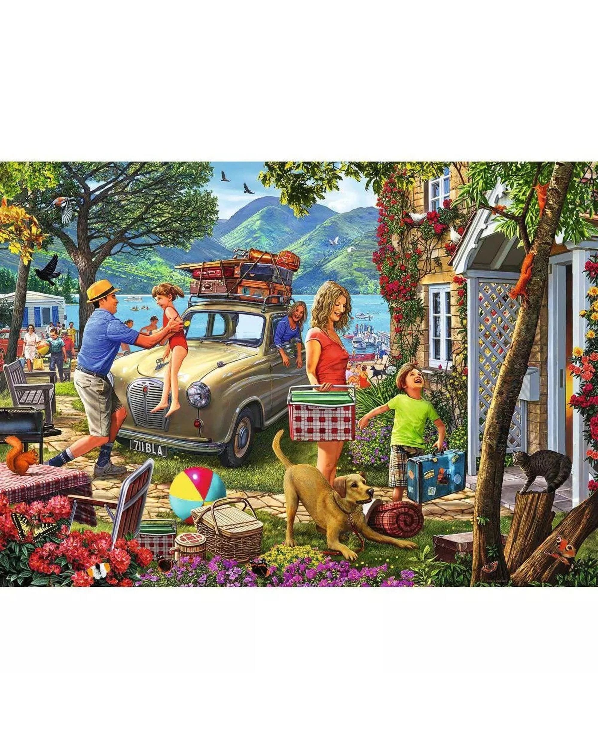 2 Ravensburger Holiday Cottage 1000 Piece Jigsaw Puzzle, 2 of 3