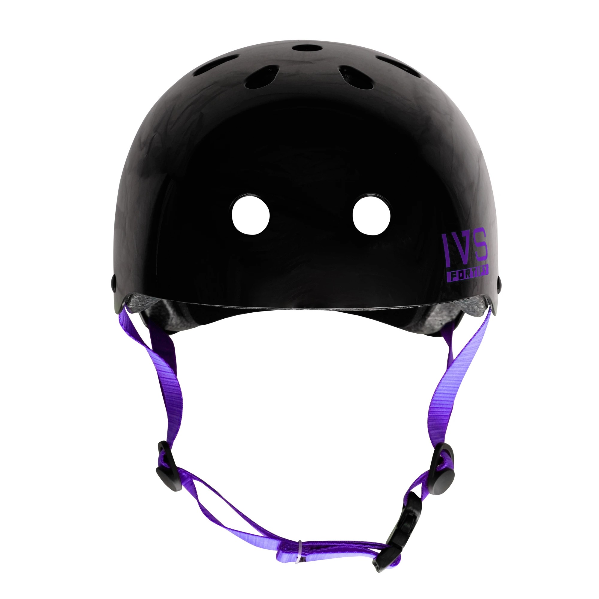 3 IVS Fortify Skate Helmet - Small, Black and Purple, 3 of 7