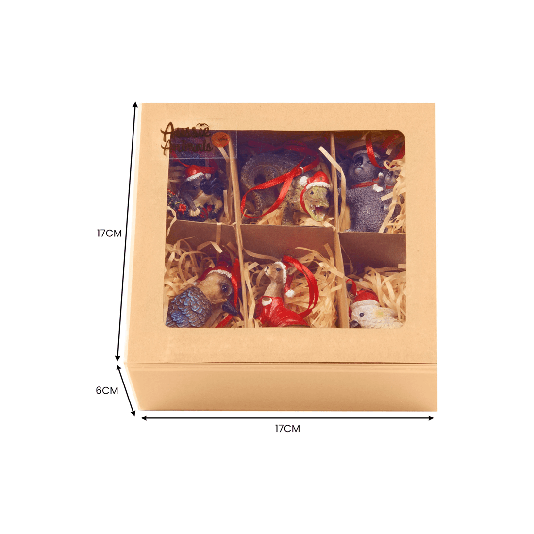 5 Christabelle Christmas Aussie Animals Pack Of 6 Baubles Metal Steel Art Decoration Gift Pack, 5 of 9