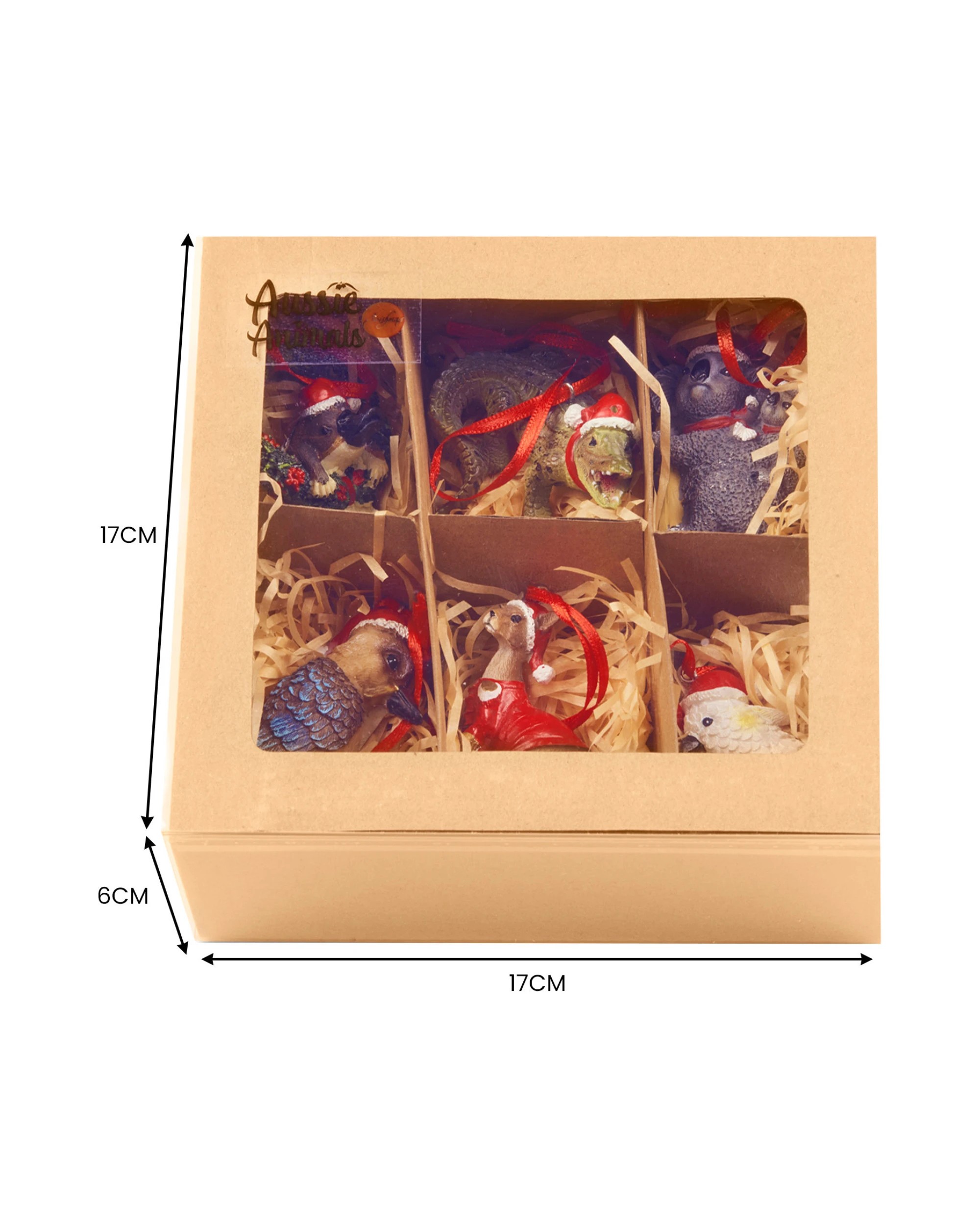 5 Christabelle Christmas Aussie Animals Pack Of 6 Baubles Metal Steel Art Decoration Gift Pack, 5 of 9