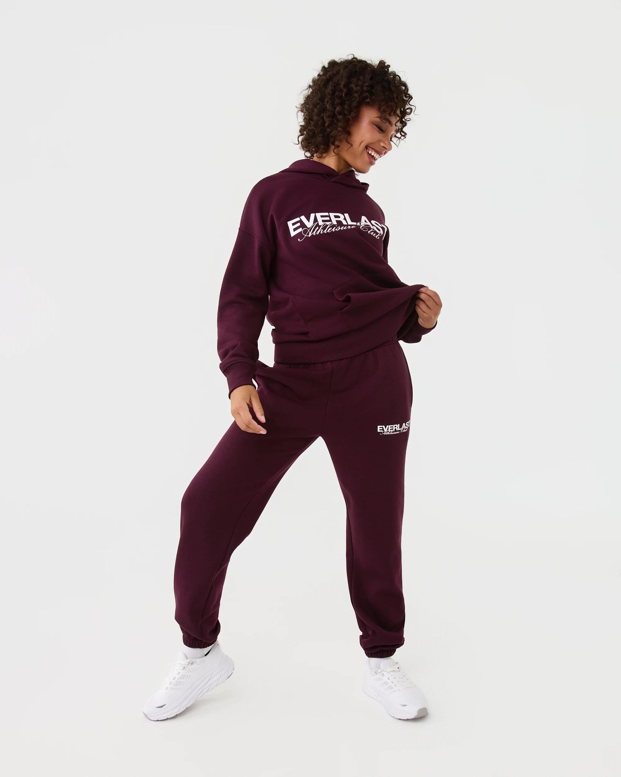 2 Everlast Womens Street Trackpants Deep Plum, 2 of 7