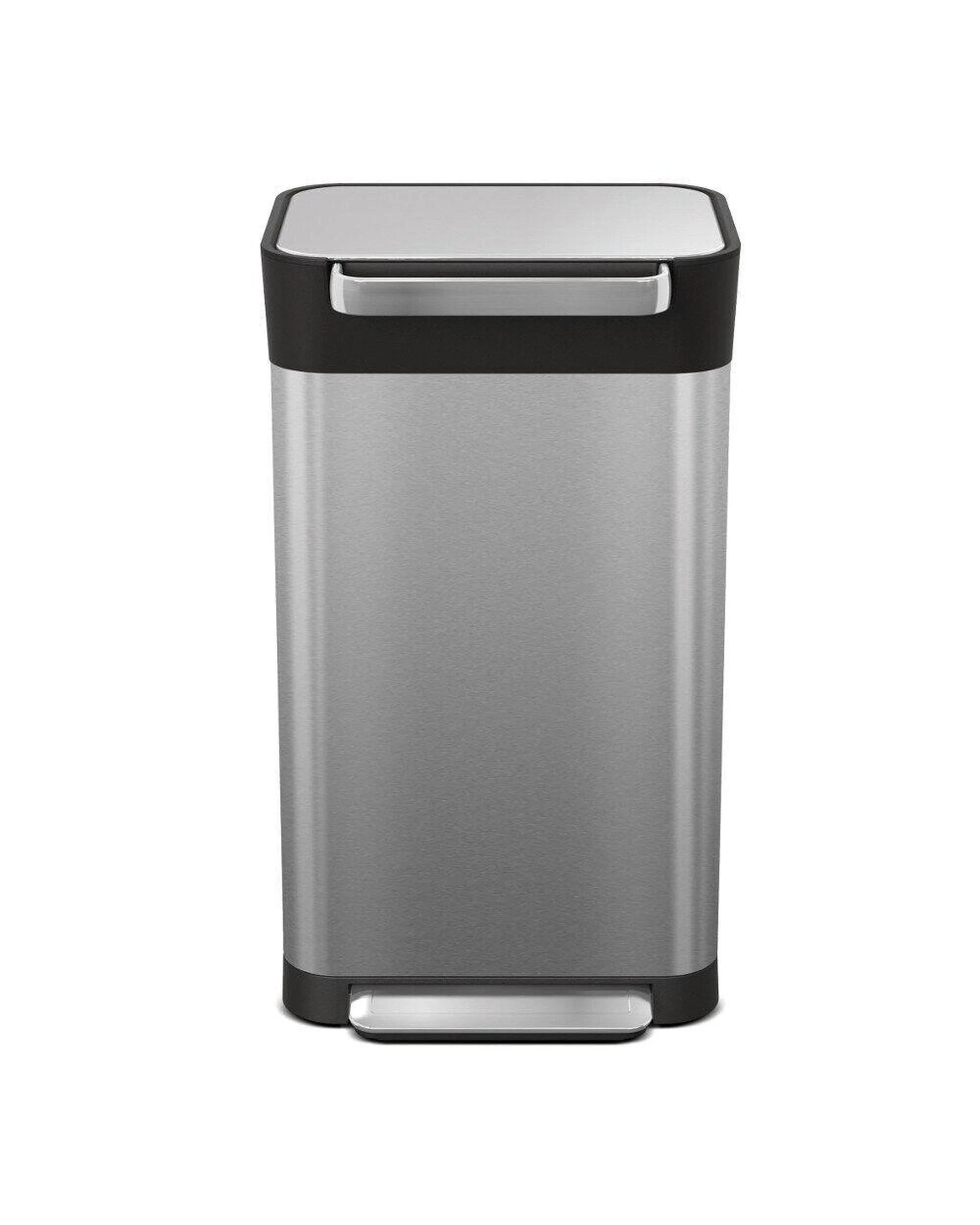 2 Joseph Joseph Titan Trash Compactor 30L Bin Stainless Steel 30030, 2 of 8