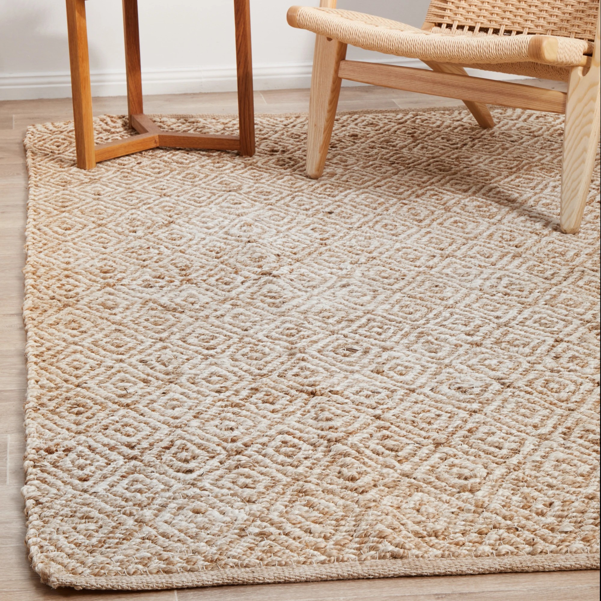 4 Common Ground Rugs Drift 444 220x150cm - Medium Jute Rug - Natural, 4 of 8