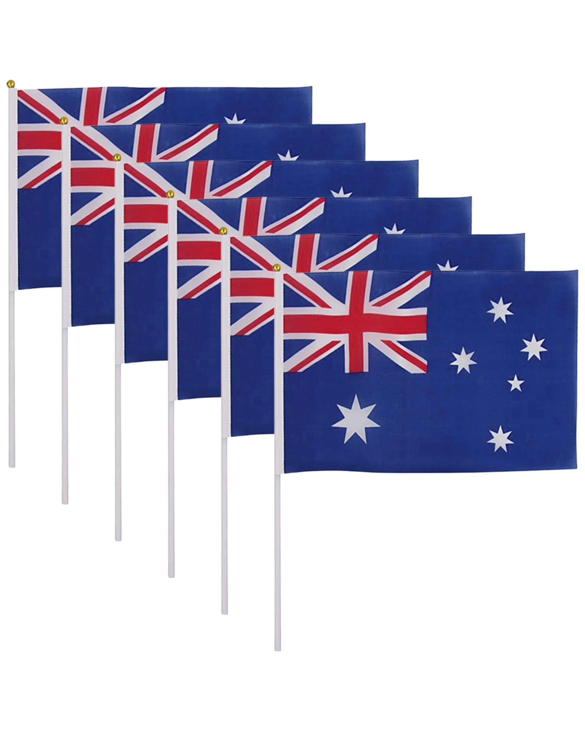 1 Party Planet Australian Flags 20cm x 30cm Pack of 6, 1 of 4