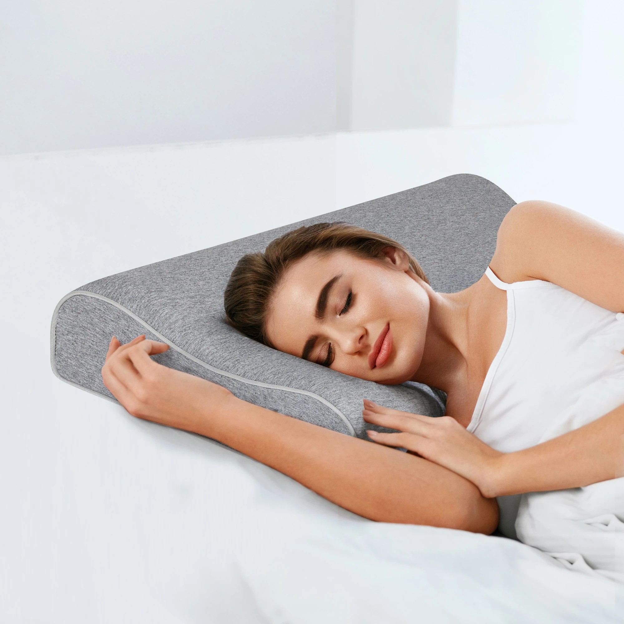 4 Dreamz Memory Foam Pillows 2 Pack, 4 of 4