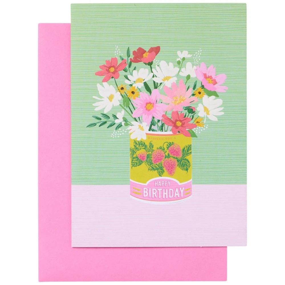 1 Lasting Impressions Birthday Card Flowers, 1 of 2