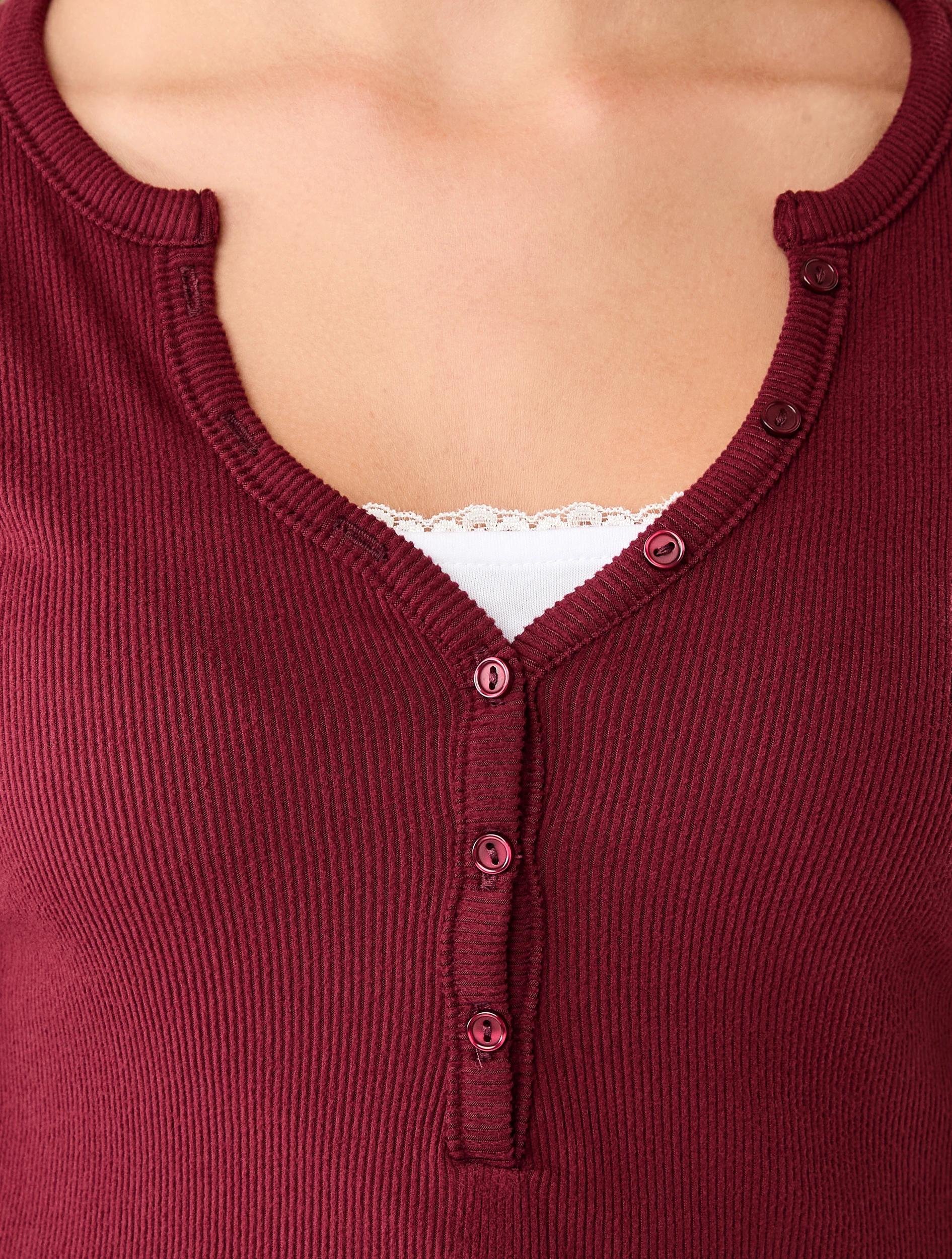 4 Long Sleeve Henley T-shirt Windsor Wn, 4 of 6