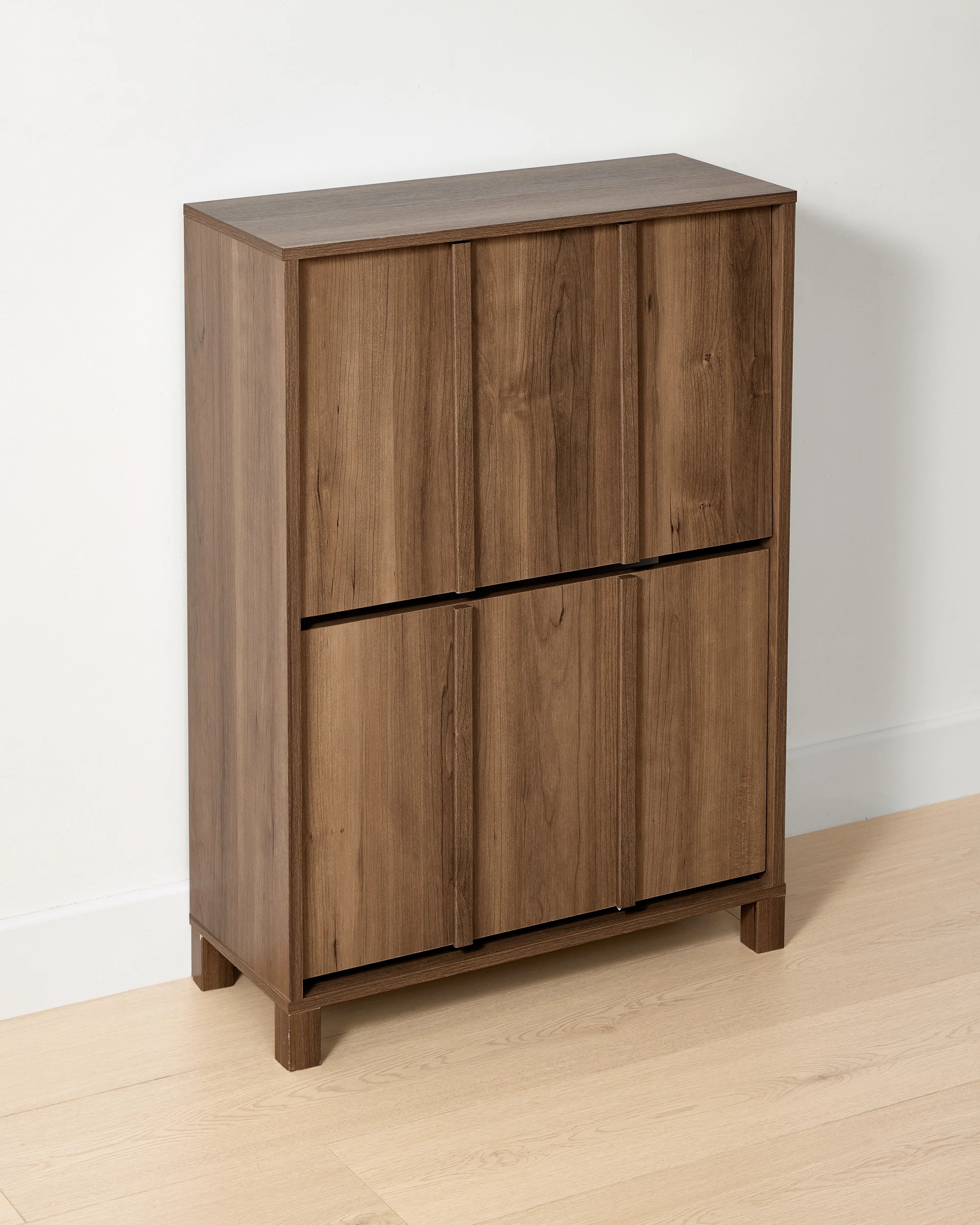 1 Willow 2 Tier Shoe Cabinet - Walnut, 1 of 1