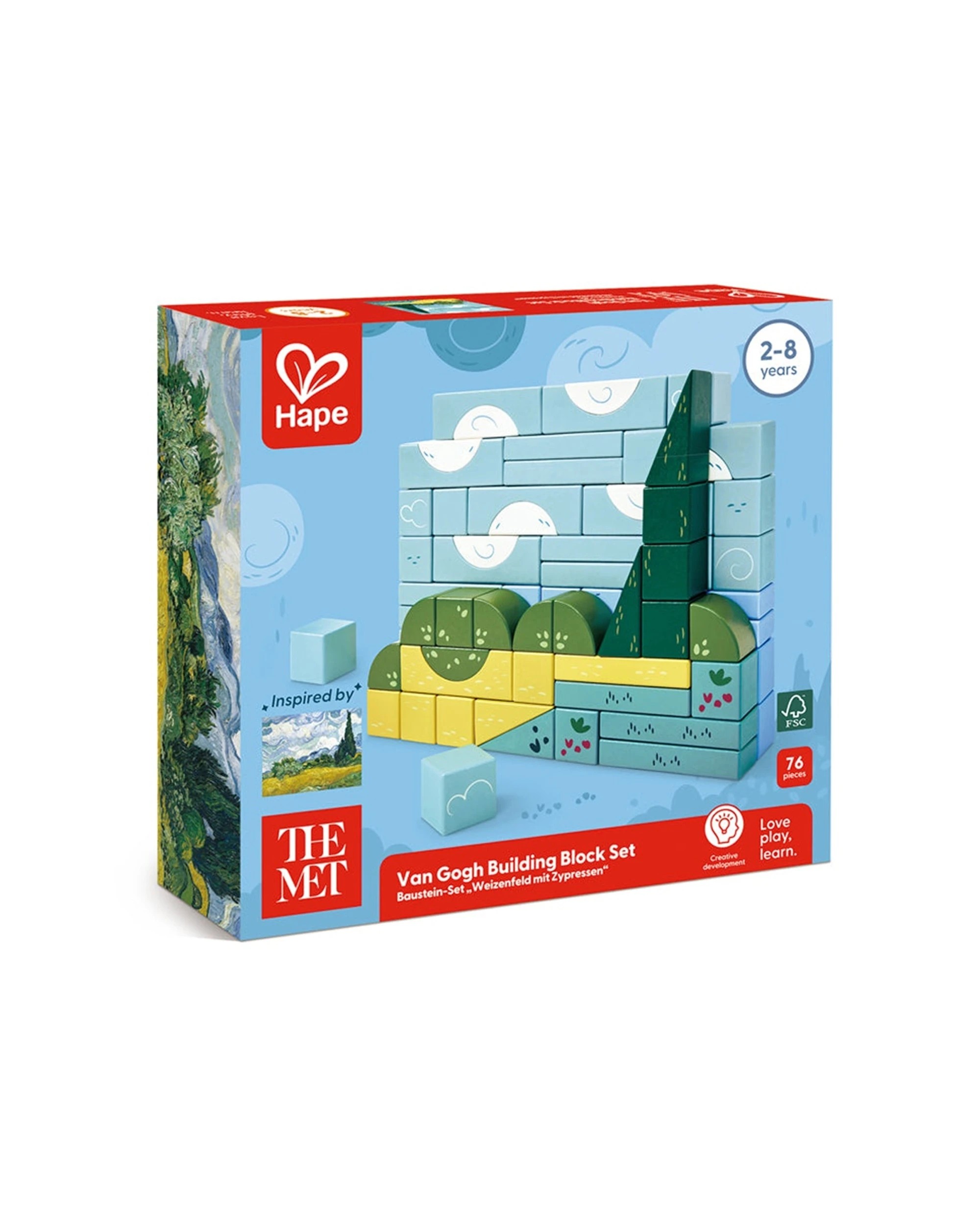 2 Hape Van Gogh Building Block Set of 76 Colourful Creative Play Educational Toy Plastic Set - Multi, 2 of 3