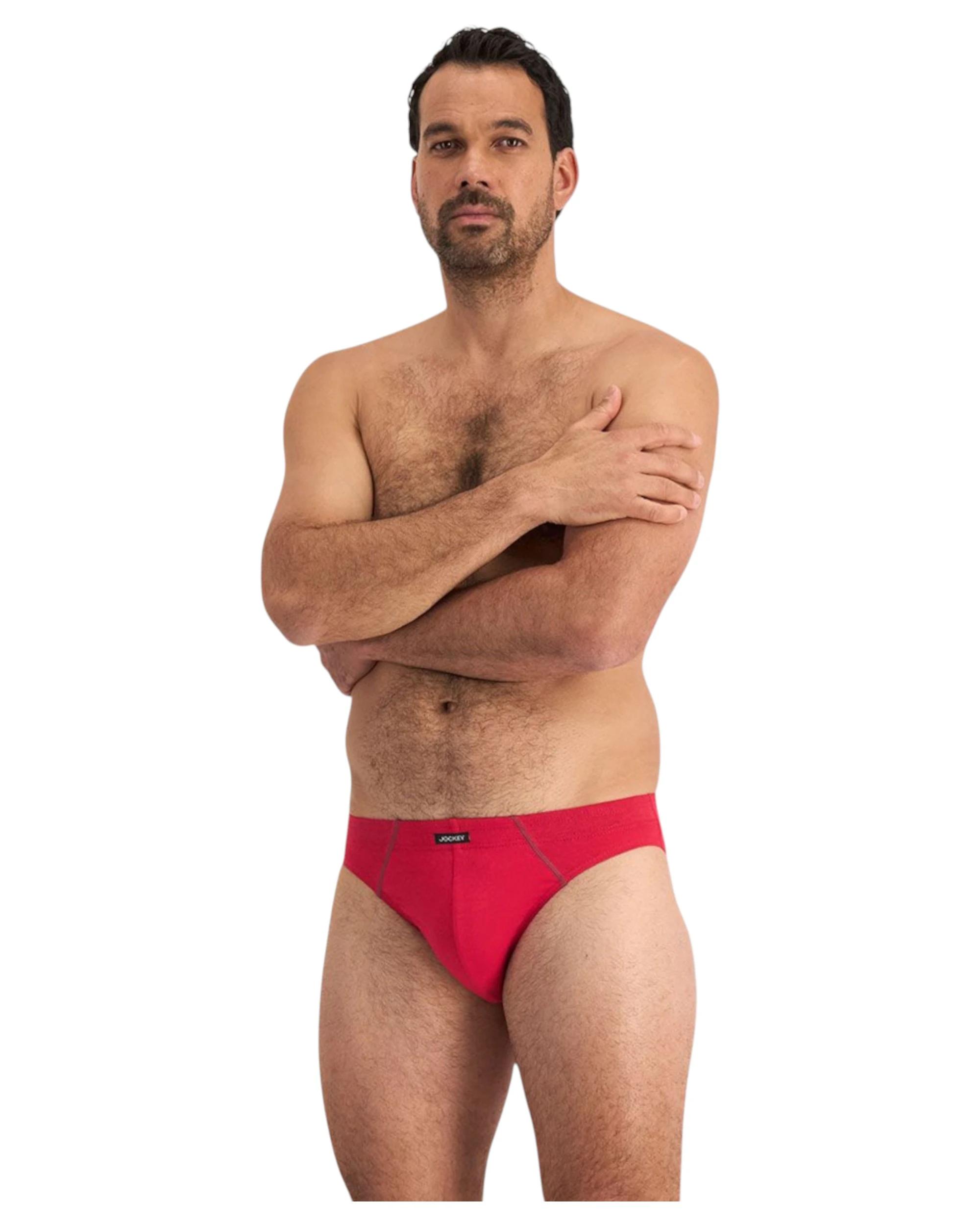 6 Jockey 12 Pack Mens Cotton Briefs / Grey/ Red Underwear BLACK/GREY/RED, 6 of 10