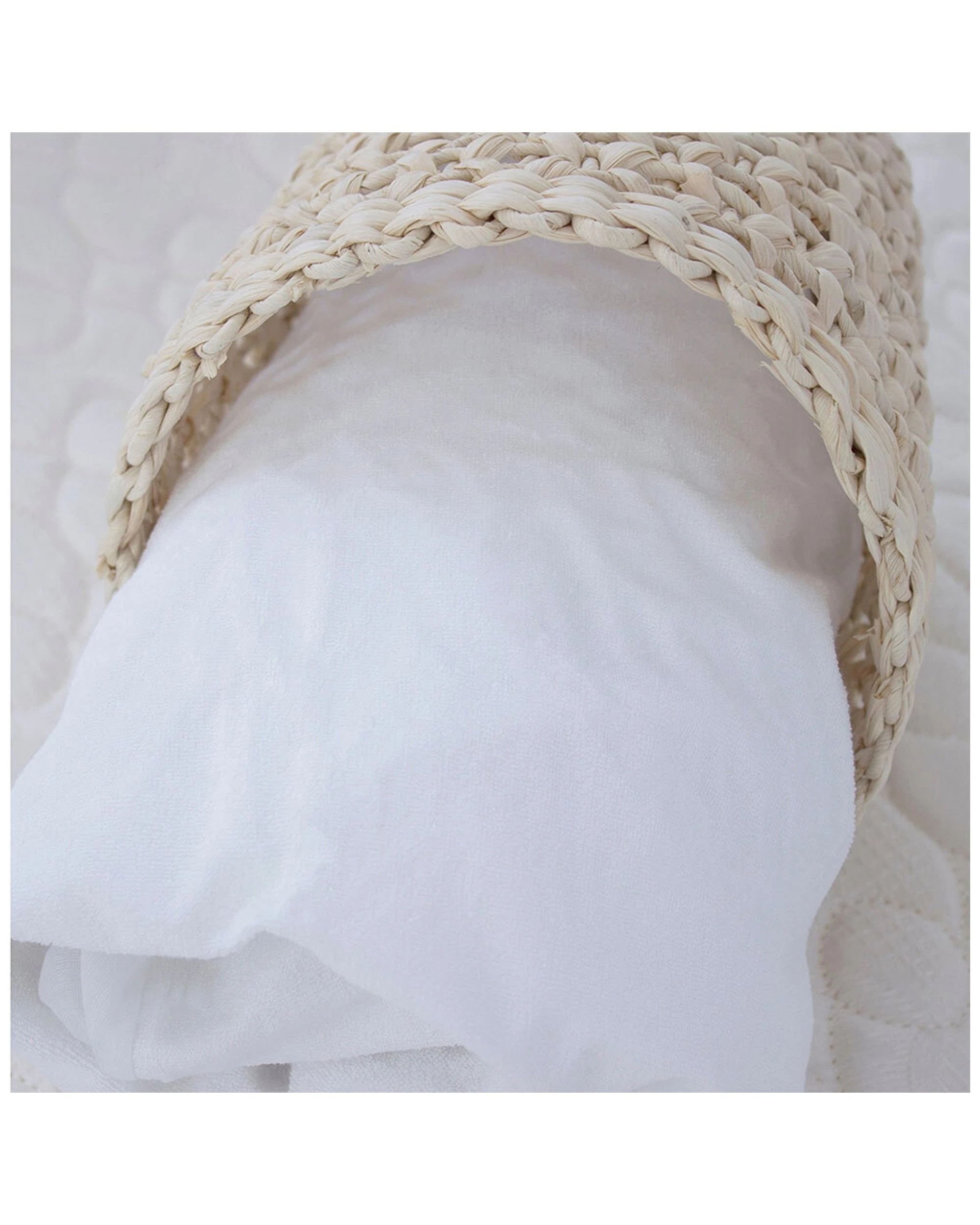 2 Bubba 88cm Bamboo Mattress Protector Co-sleeper Baby Comfort - White, 2 of 3