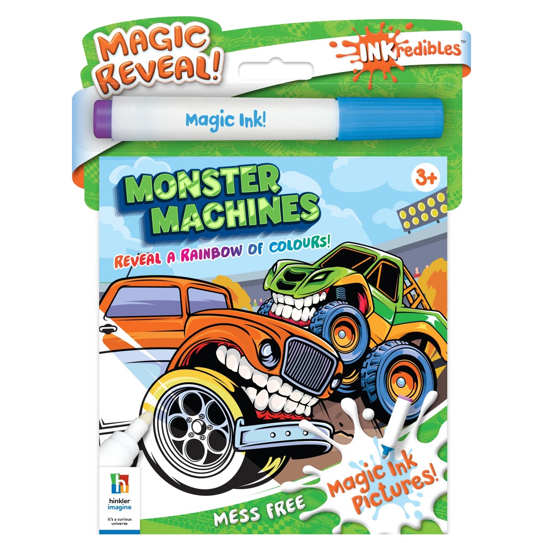 1 INKredibles Monster Machines Mess Free Magic Ink Pictures! - Book, 1 of 5
