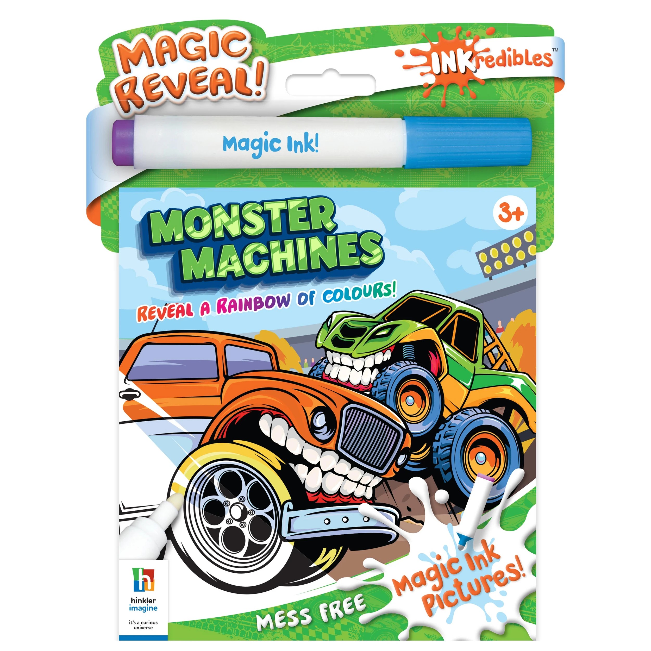 1 INKredibles Monster Machines Mess Free Magic Ink Pictures! - Book, 1 of 5