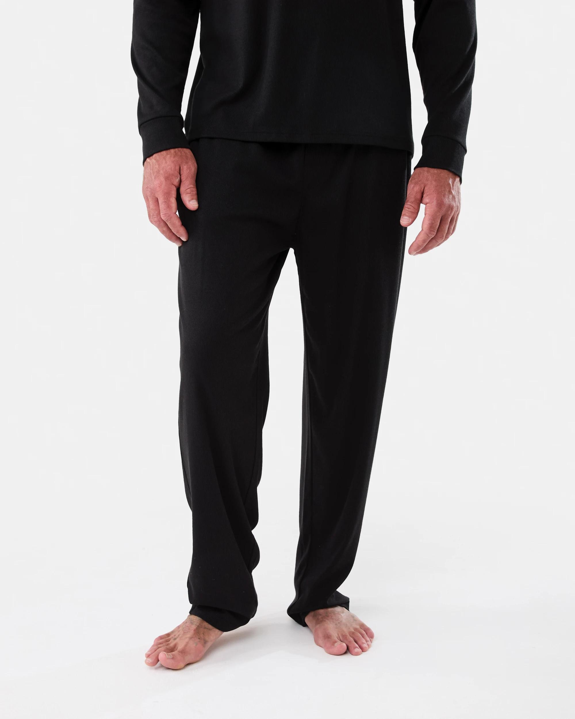 1 Soft Rib Pants Black, 1 of 6