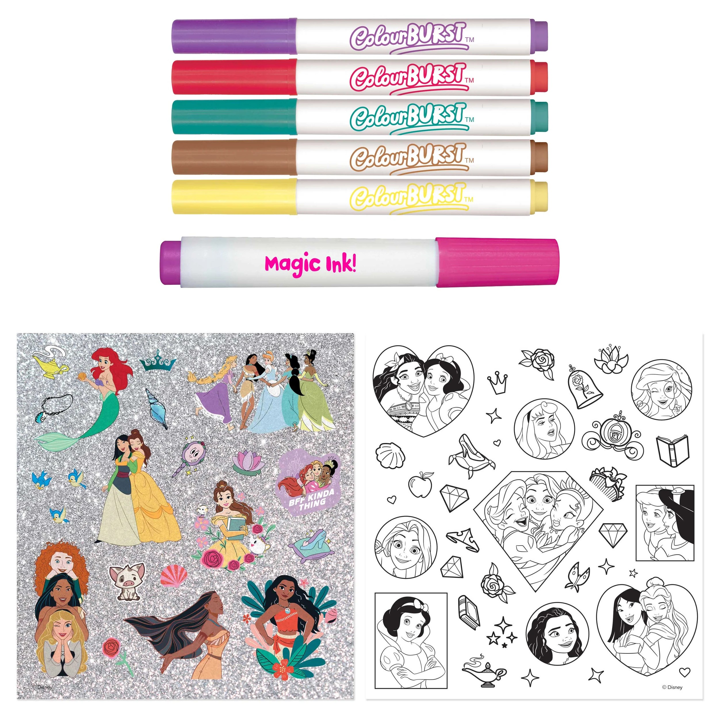 3 INKredibles Disney Princess Mess-Free Activity Kit - Book, 3 of 9