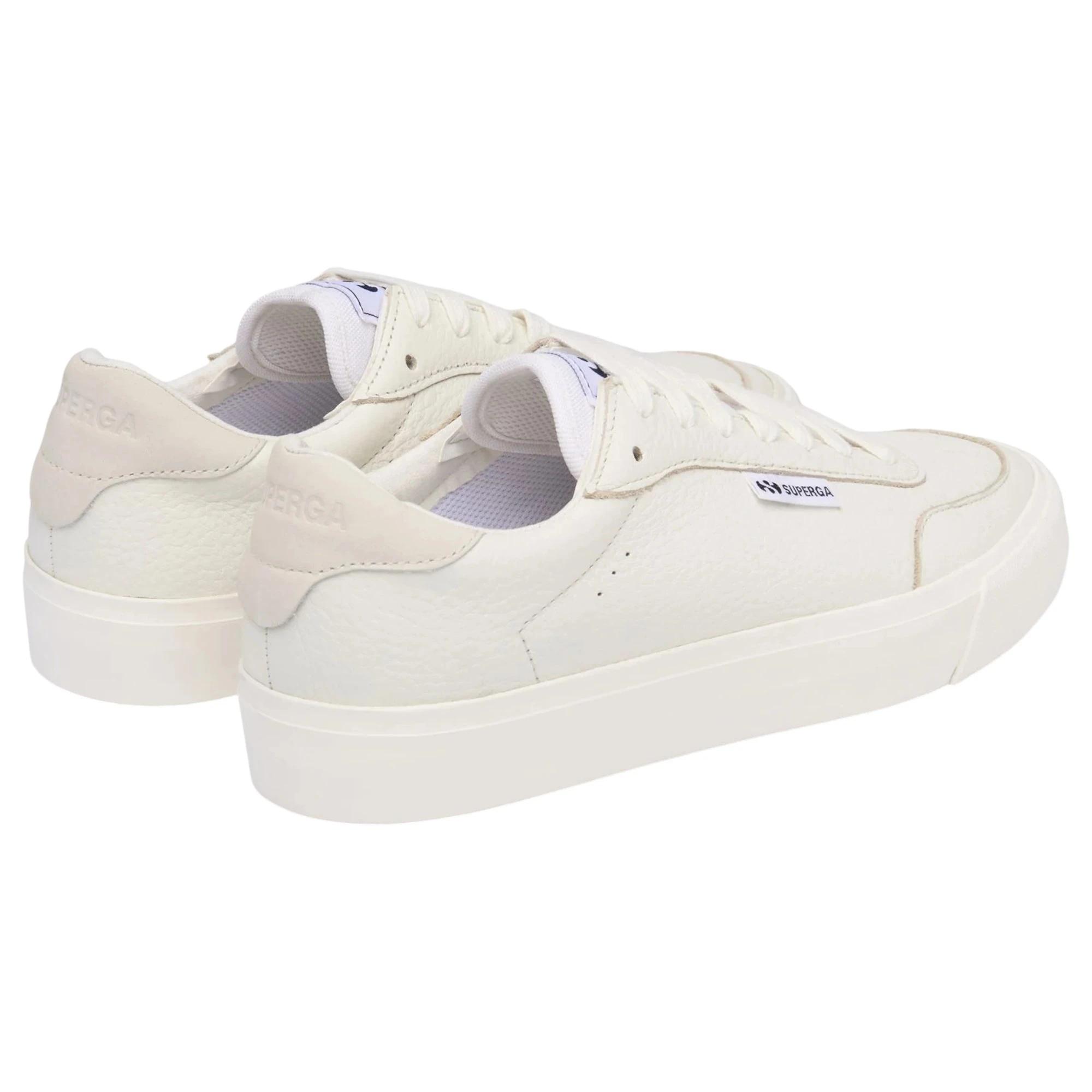1 Superga Unisex 3843 Court White Multi Casual Shoes WHITE, 1 of 5