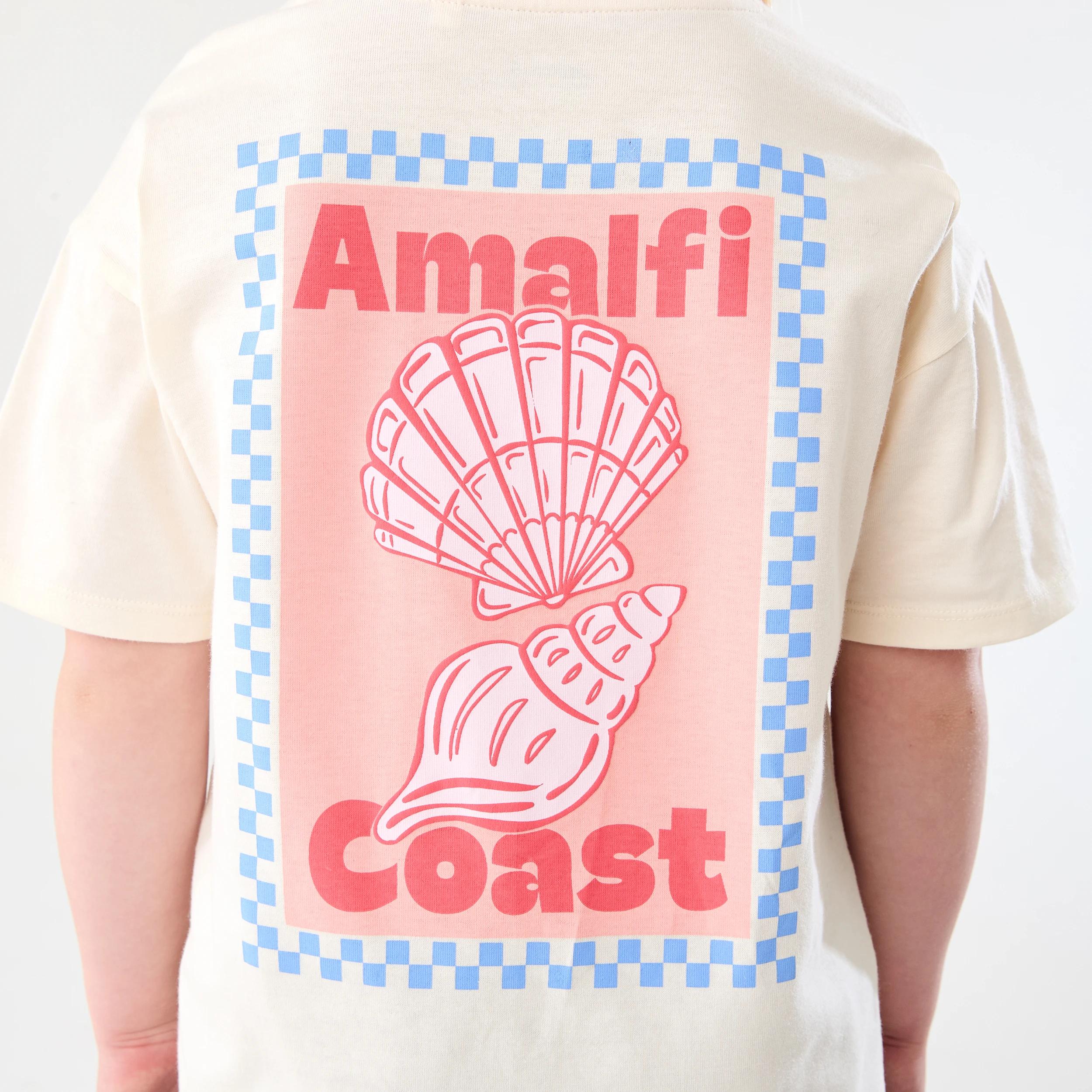 5 Short Sleeve Oversized Applique T-shirt Bge Amalfi, 5 of 7
