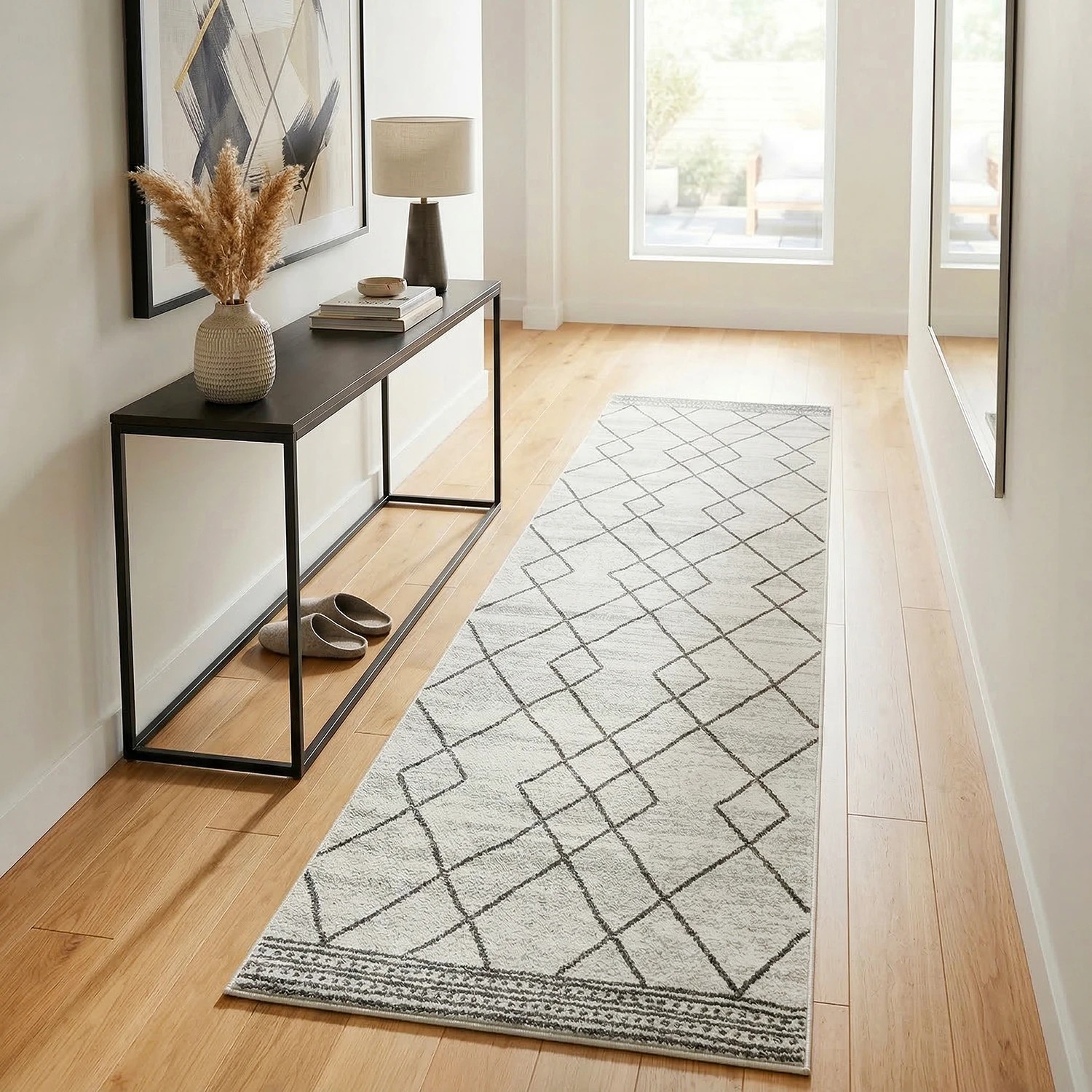 1 Common Ground Rugs Elysium Gina Runner 300x80cm - Medium Runner Power Loomed Pet Friendly Rug - Natural, 1 of 4