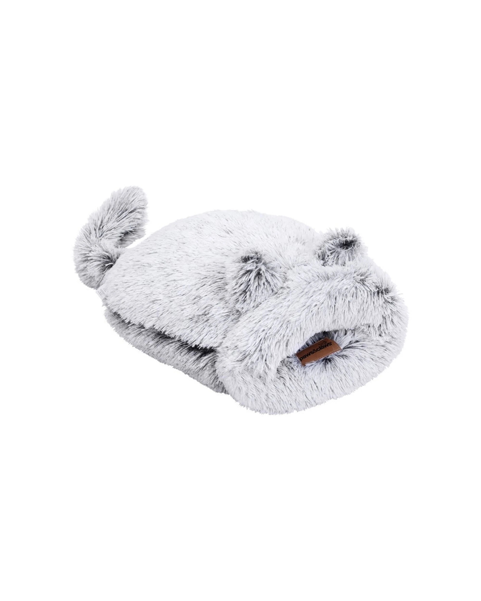 1 Paws And Claws 50cm Calming Plush Cat Snuggler Bed Grey Washable Non Slip Base
 - Grey, 1 of 4