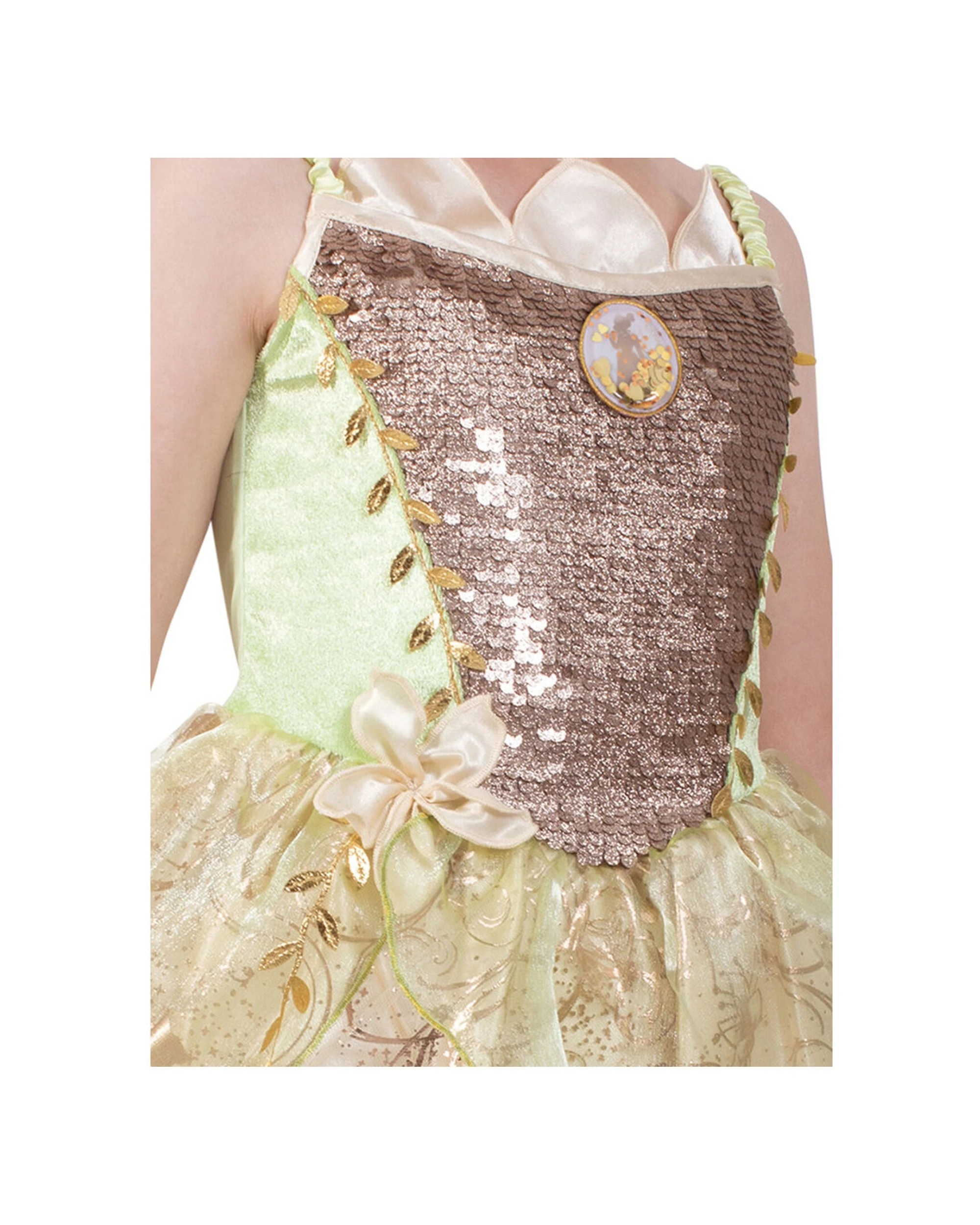 2 Disney Tiana Ultimate Princess Girls Dress Up Costume M - Green, 2 of 3