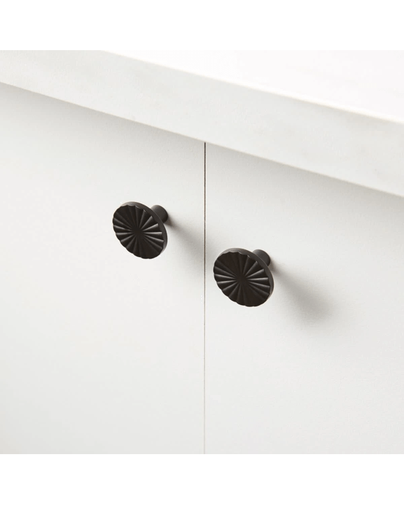 2 Pack Embossed Handles - Black