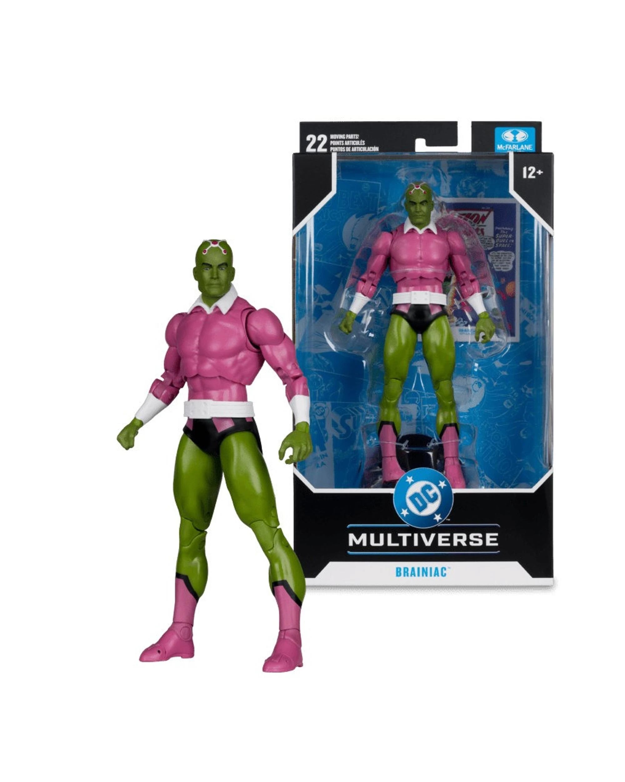 1 McFarlane DC Multiverse Classic Brainiac 7 inch Figure, 1 of 9