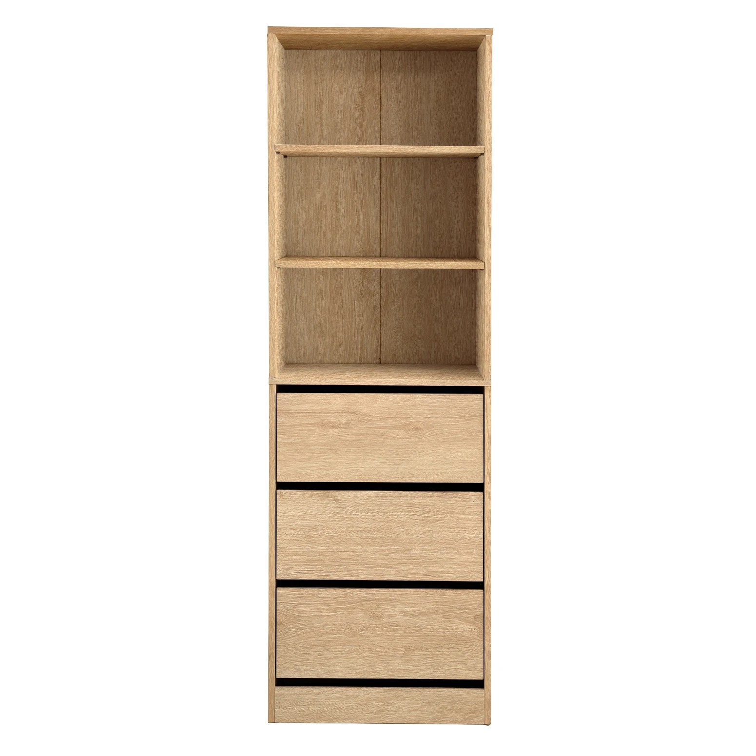 3 Artiss 3 Chest of Drawers Tallboy Cabinet - Natural, 3 of 9