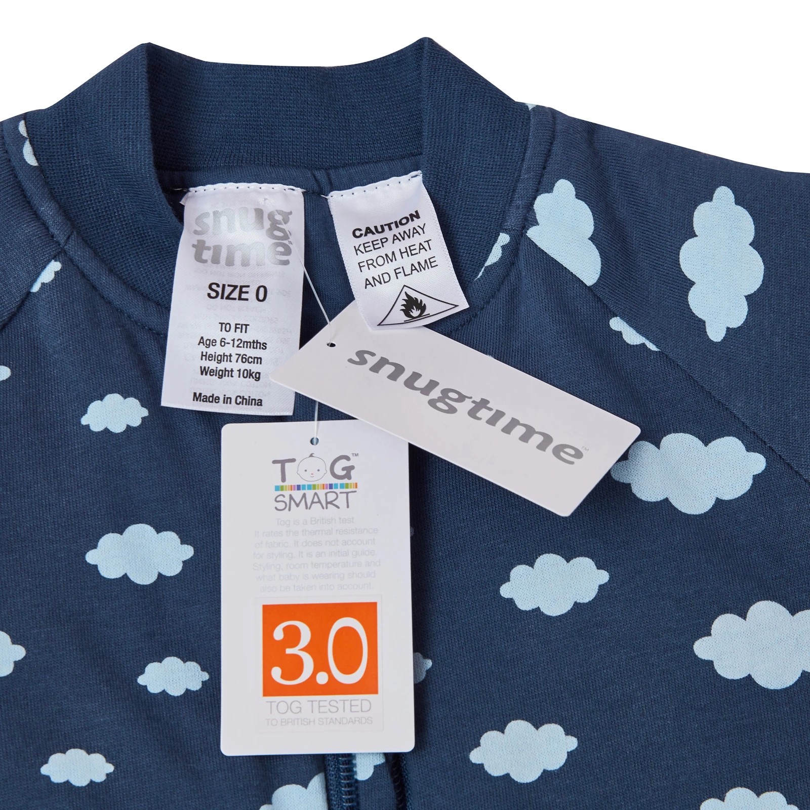 6 Snugtime Long Sleeve Padded Sleepsuit, 6 of 6
