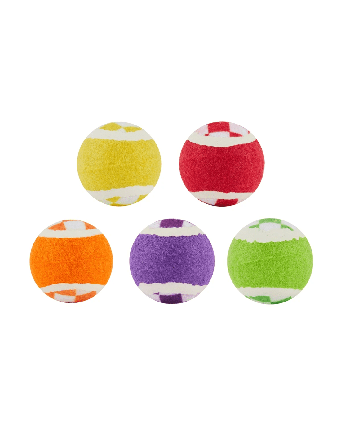 2 5 Pack Pet Toy Checkered Balls, 2 of 4