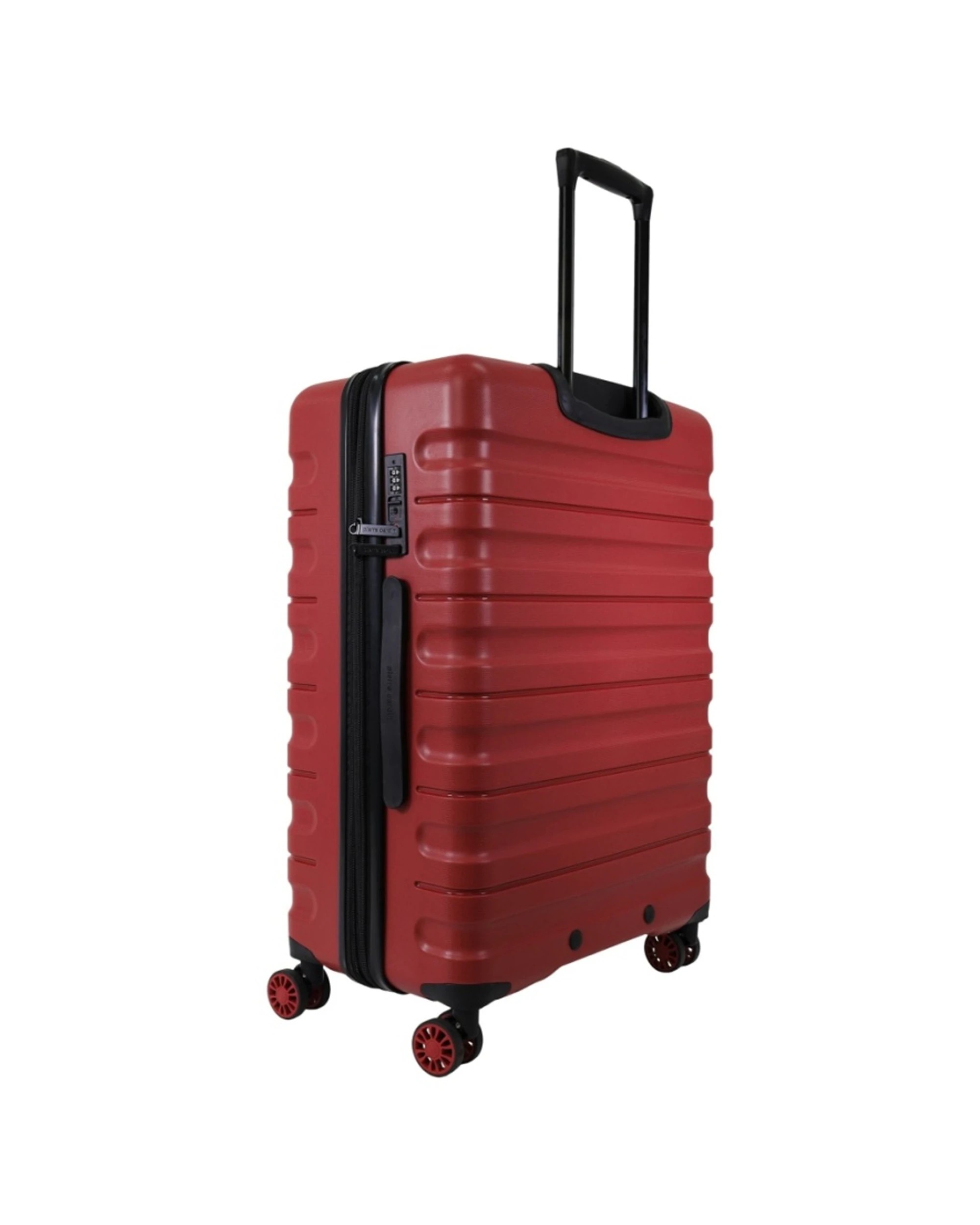 4 Pierre Cardin 4 Wheel Large Hard-Shell Suitcase Travel Luggage 80cm - Red, 4 of 6