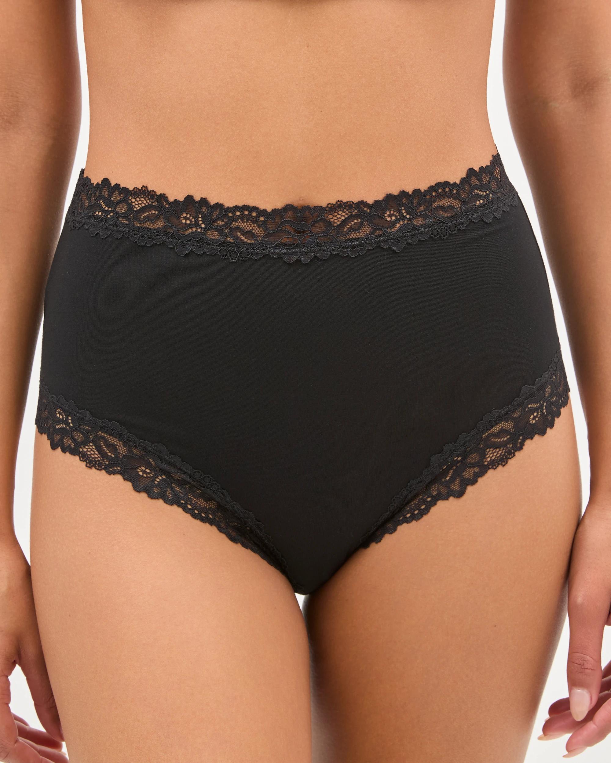 5 Target Woman Modal and Lace 2 Pack Full Briefs BLACK, 5 of 7