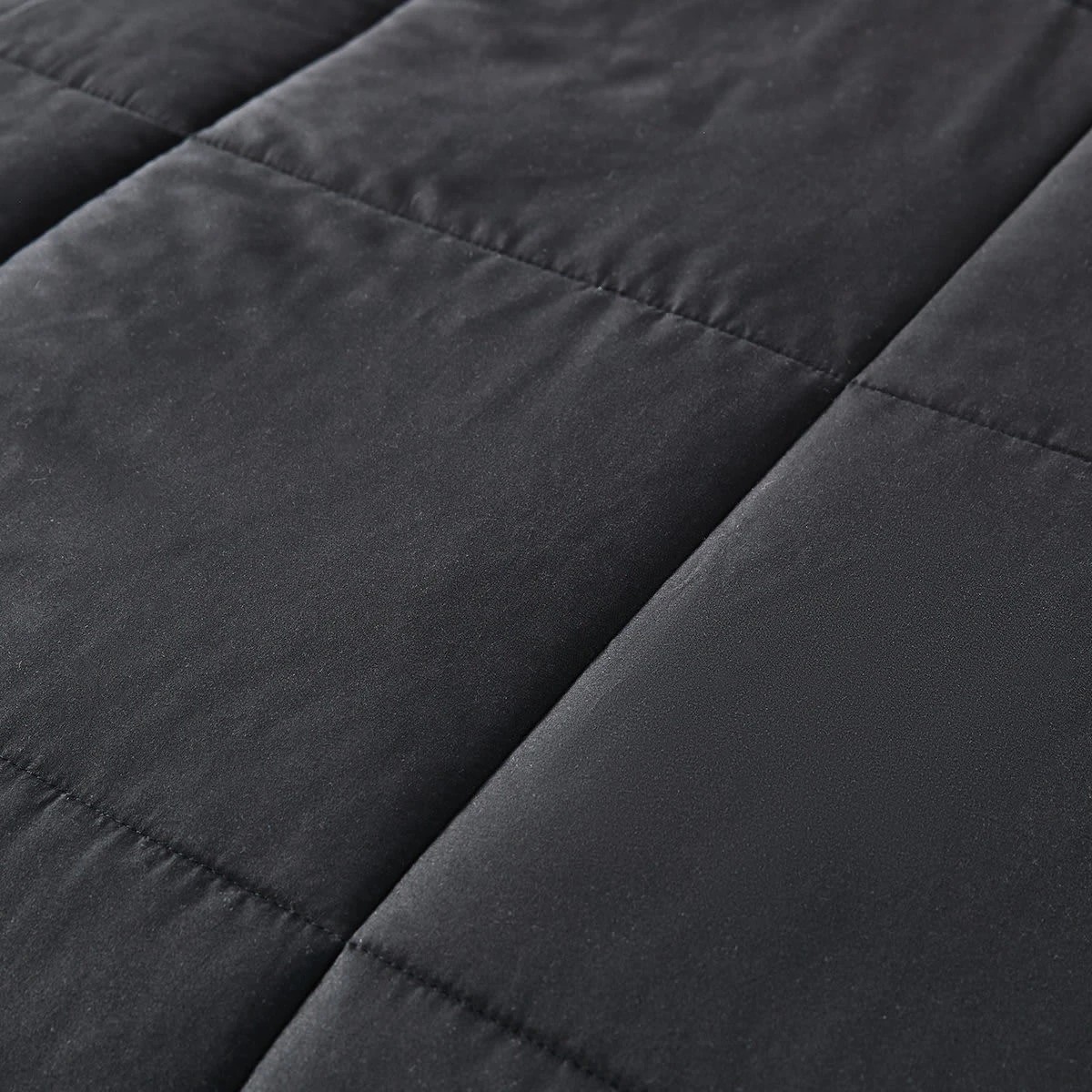 5 Reversible Comforter Set - Double Bed, Black, 5 of 6