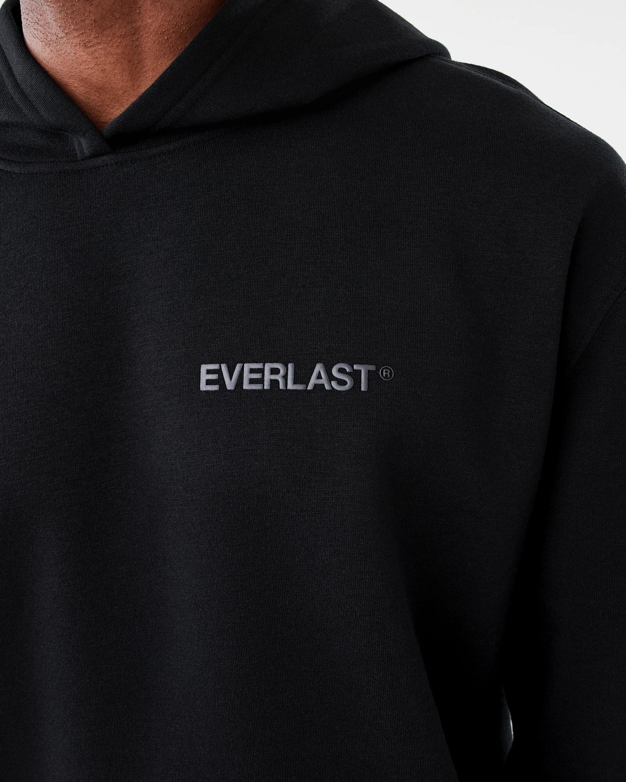 7 Everlast Mens Oversized Hoodie Black, 7 of 9